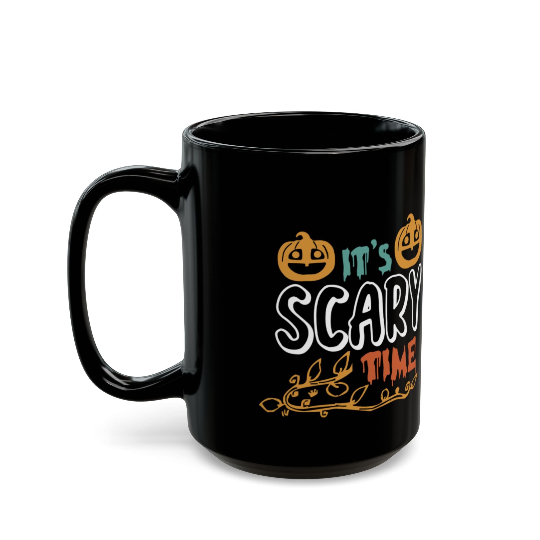 It’s Scary Time Halloween Mug | Funny Pumpkin Coffee Cup for Spooky Season