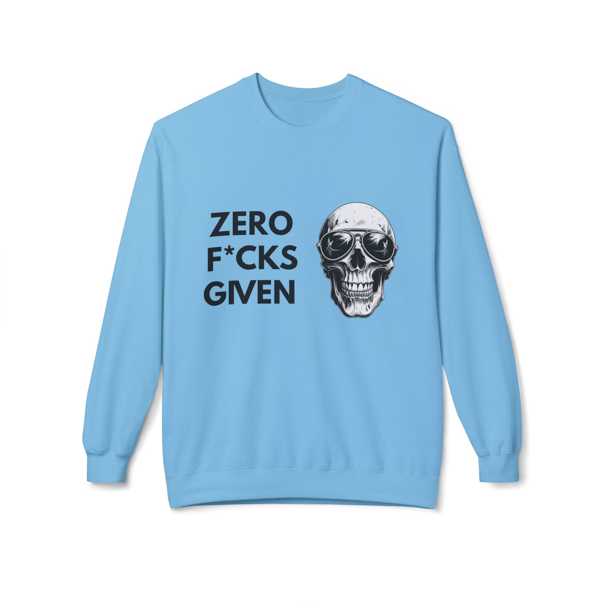 Zero F★cks Given Skull Sweatshirt