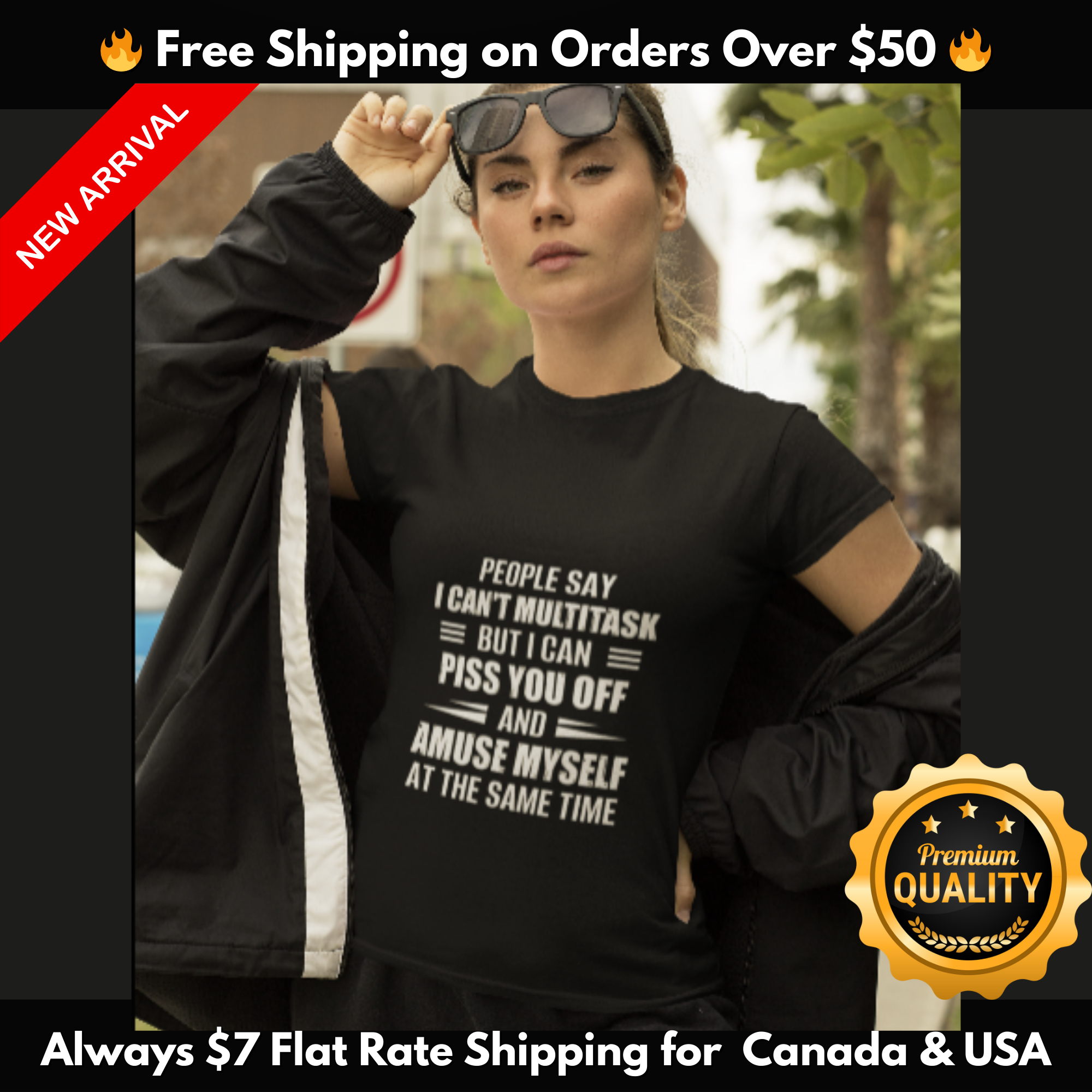 Humorous Unisex T-Shirt: 'People Say I Can’t Multitask...'