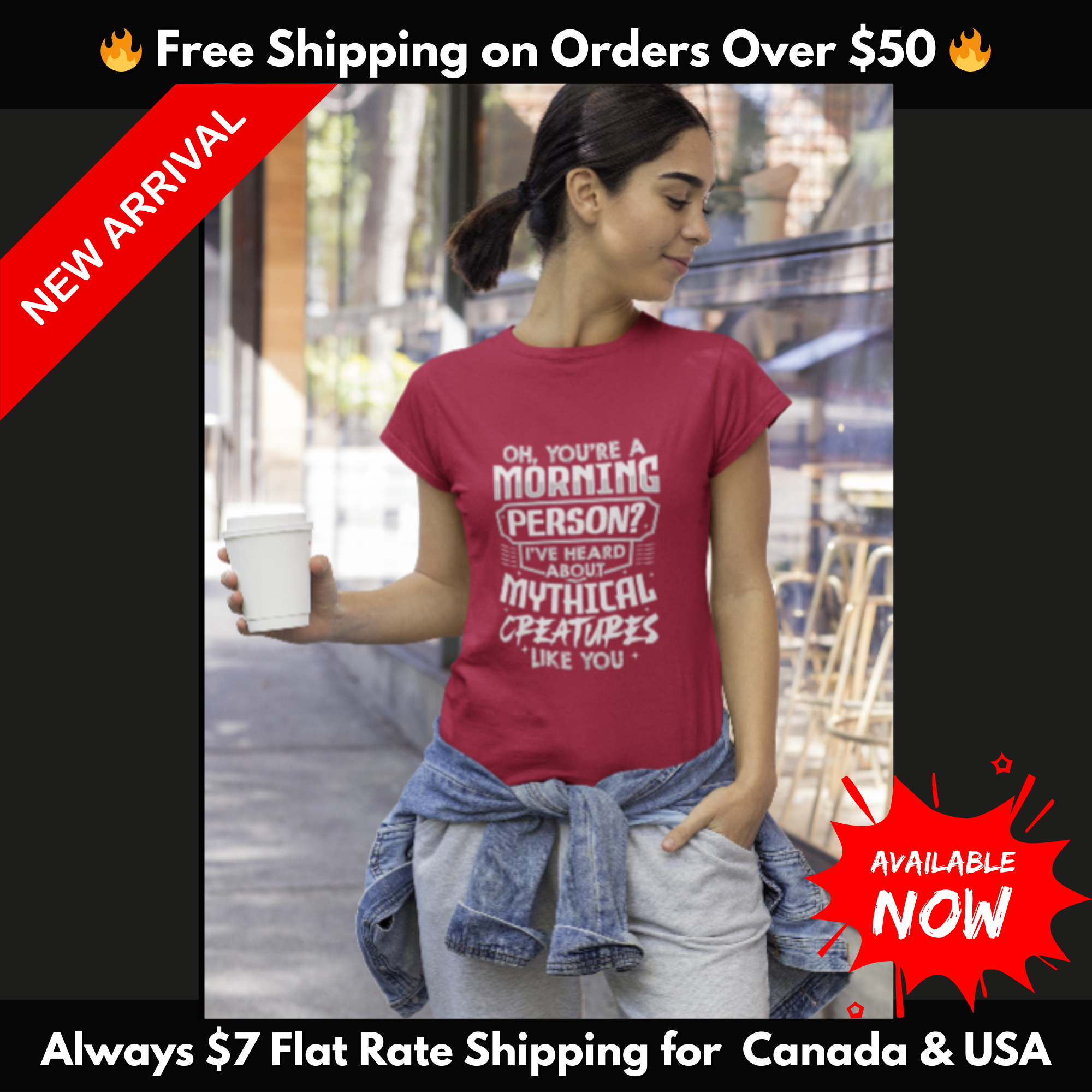 Funny Morning Person T-Shirt – Mythical Creatures Sarcastic Tee