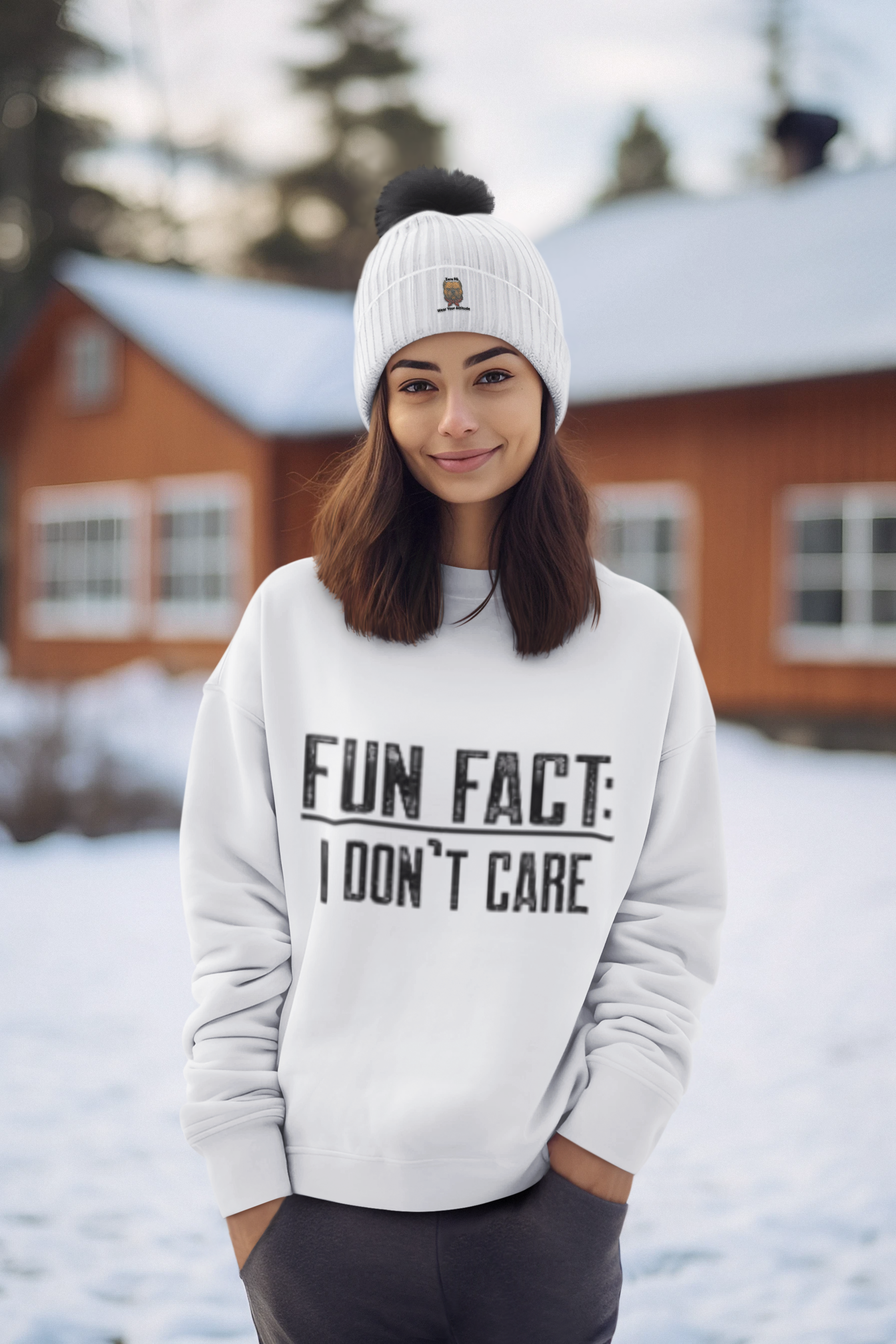 Fun Fact: I Don’t Care Sweatshirt – Sarcastic Graphic Pullover
