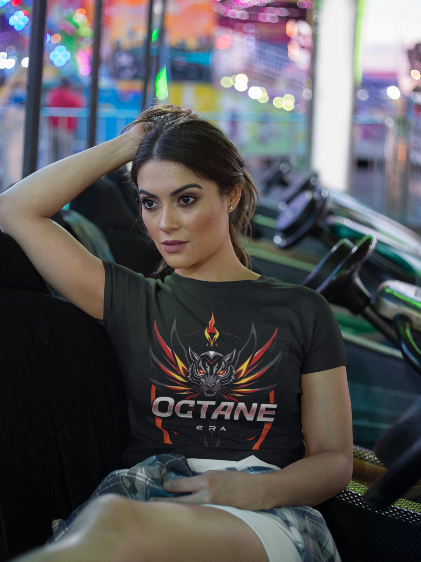 Octane Era Flame Graphic Tee – Black Edition