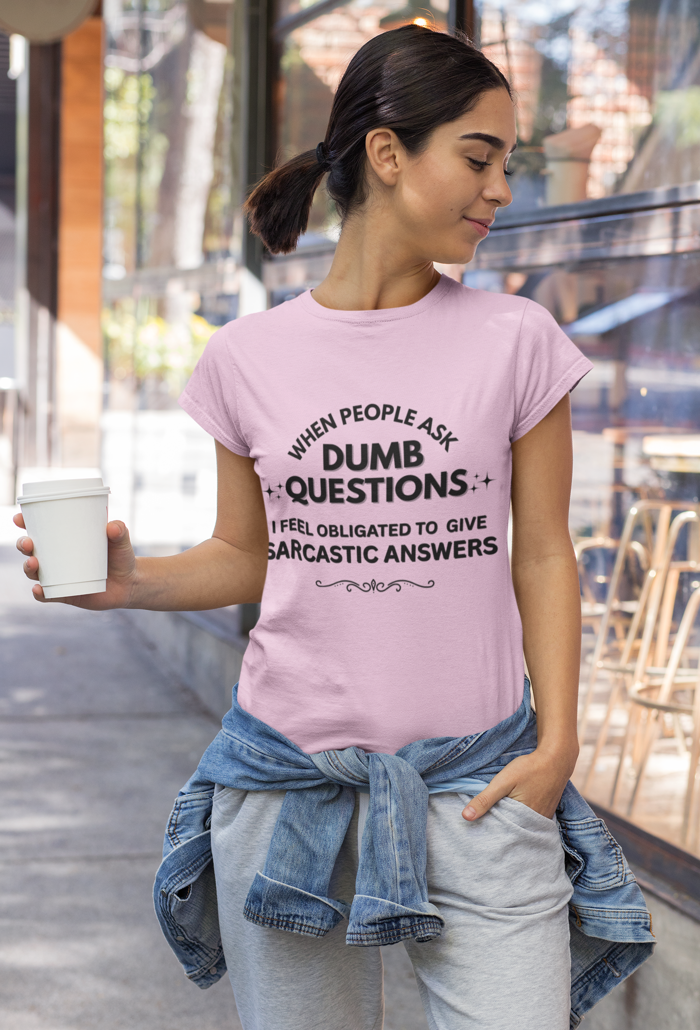 Dumb Questions Sarcastic T-Shirt – Funny Graphic Tee for Men & Women