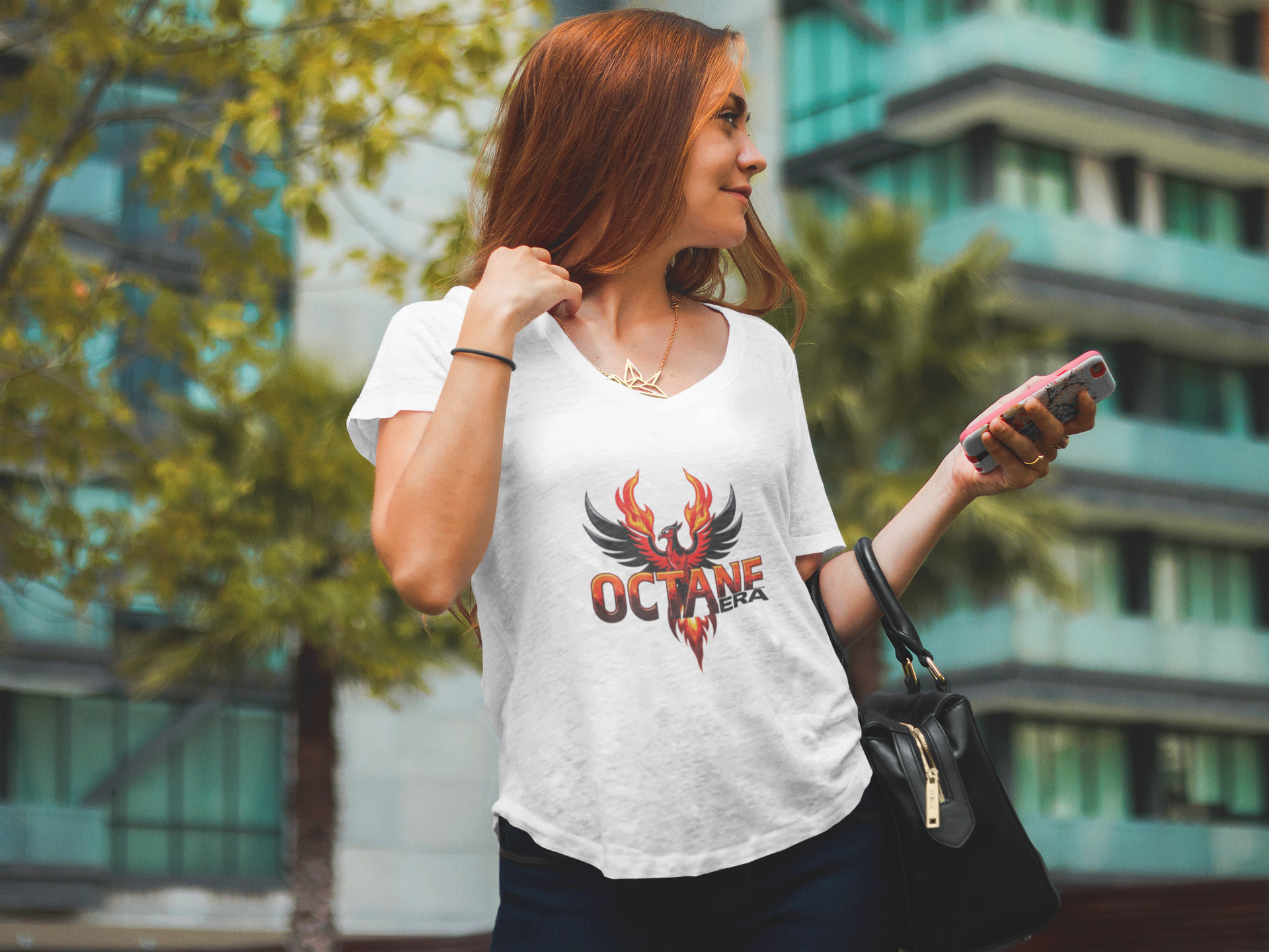 Octane Era Phoenix T-Shirt | Bold Flame Graphic Tee