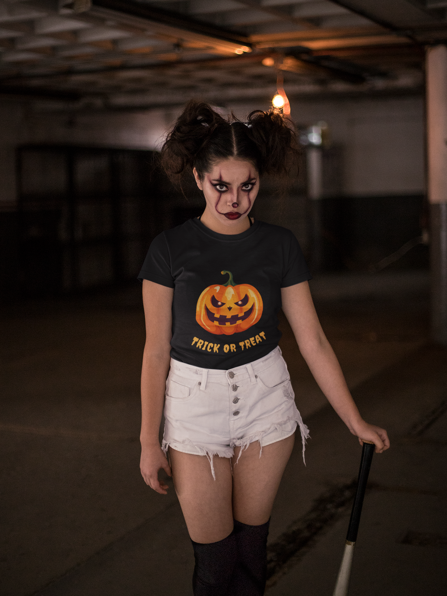 ๐ Trick or Treat Pumpkin Tee โ Halloween Graphic T-Shirt