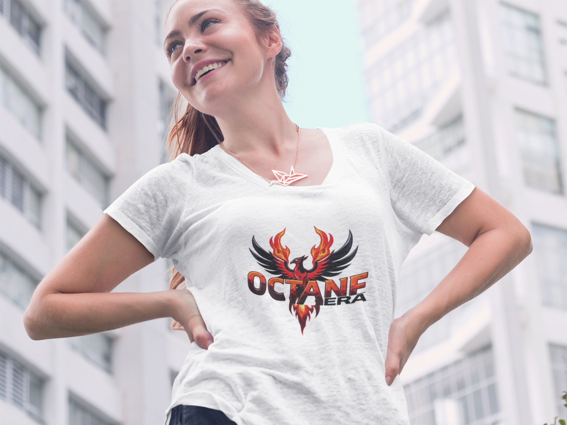 Octane Era Phoenix T-Shirt | Bold Flame Graphic Tee
