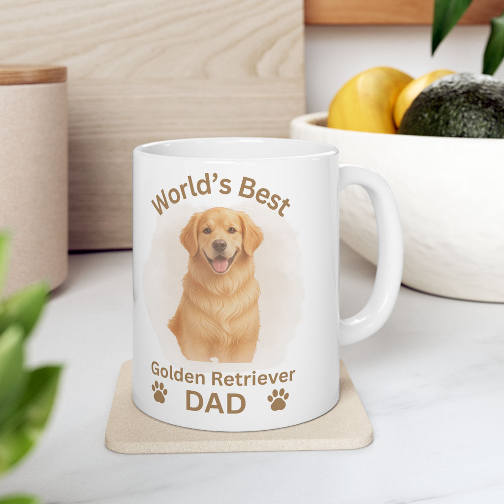 World’s Best Golden Retriever Dad - Premium Ceramic Mug