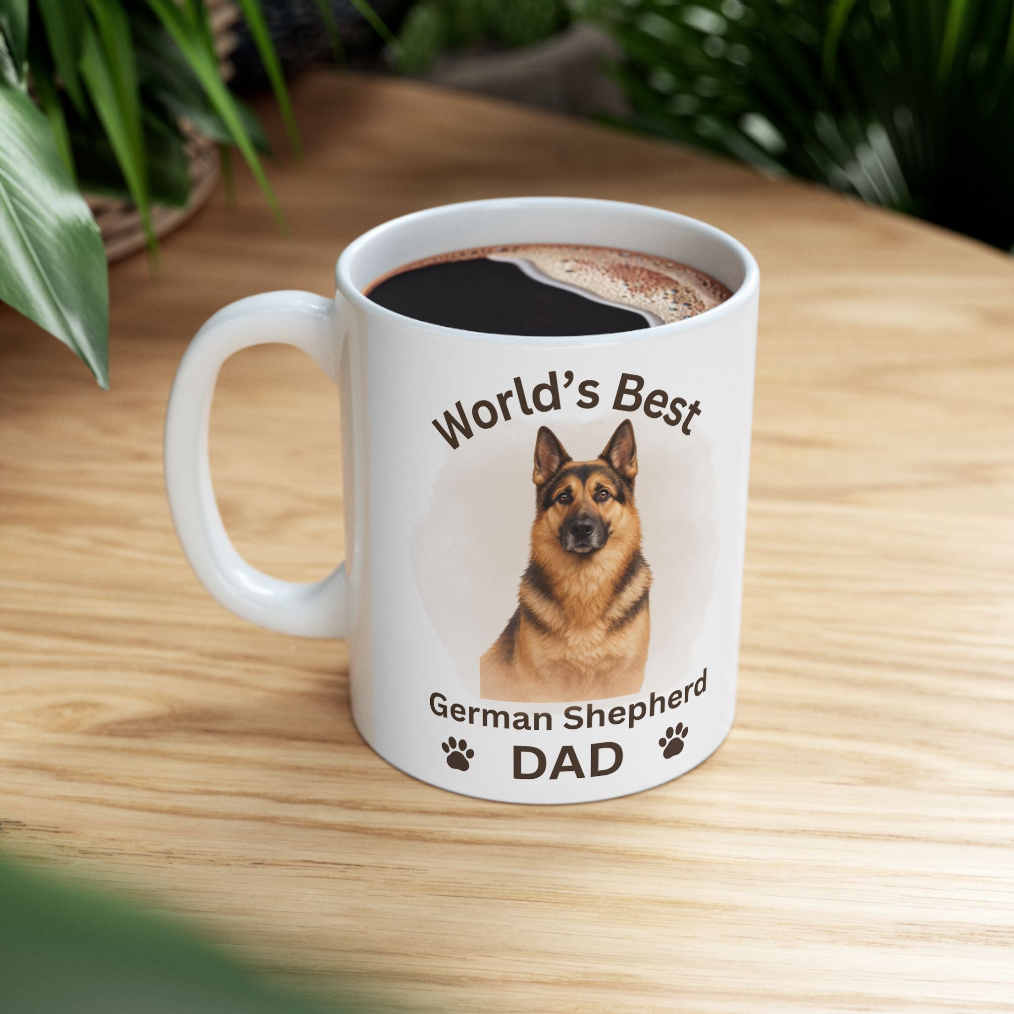 German Shepherd Dad - Premium Ceramic Coffee Mug