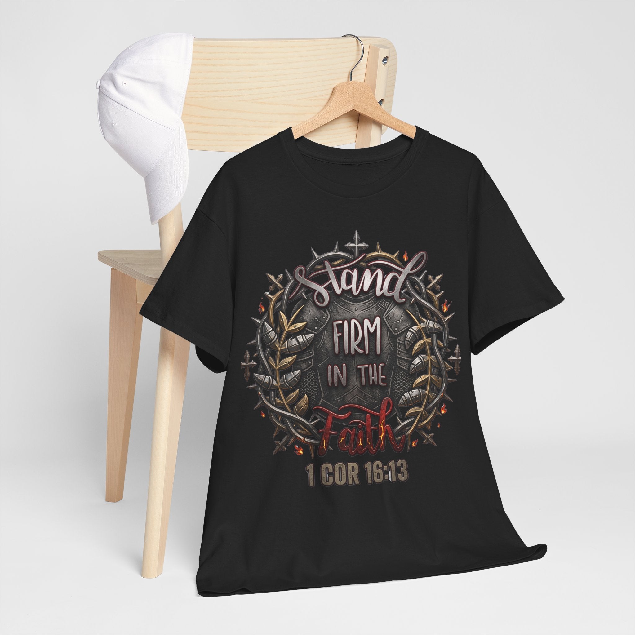 Stand Firm in the Faith T-Shirt — 1 Corinthians 16:13 Christian Tee