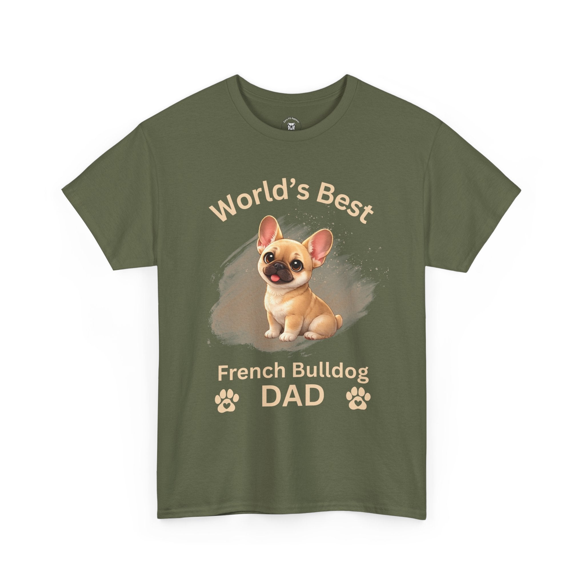 World's Best French Bulldog Dad - Premium Cotton T-Shirt