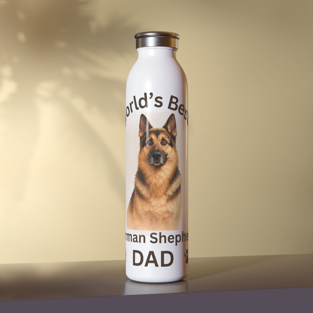 German Shepherd Dad - Premium Slim Stainless Water Bottle