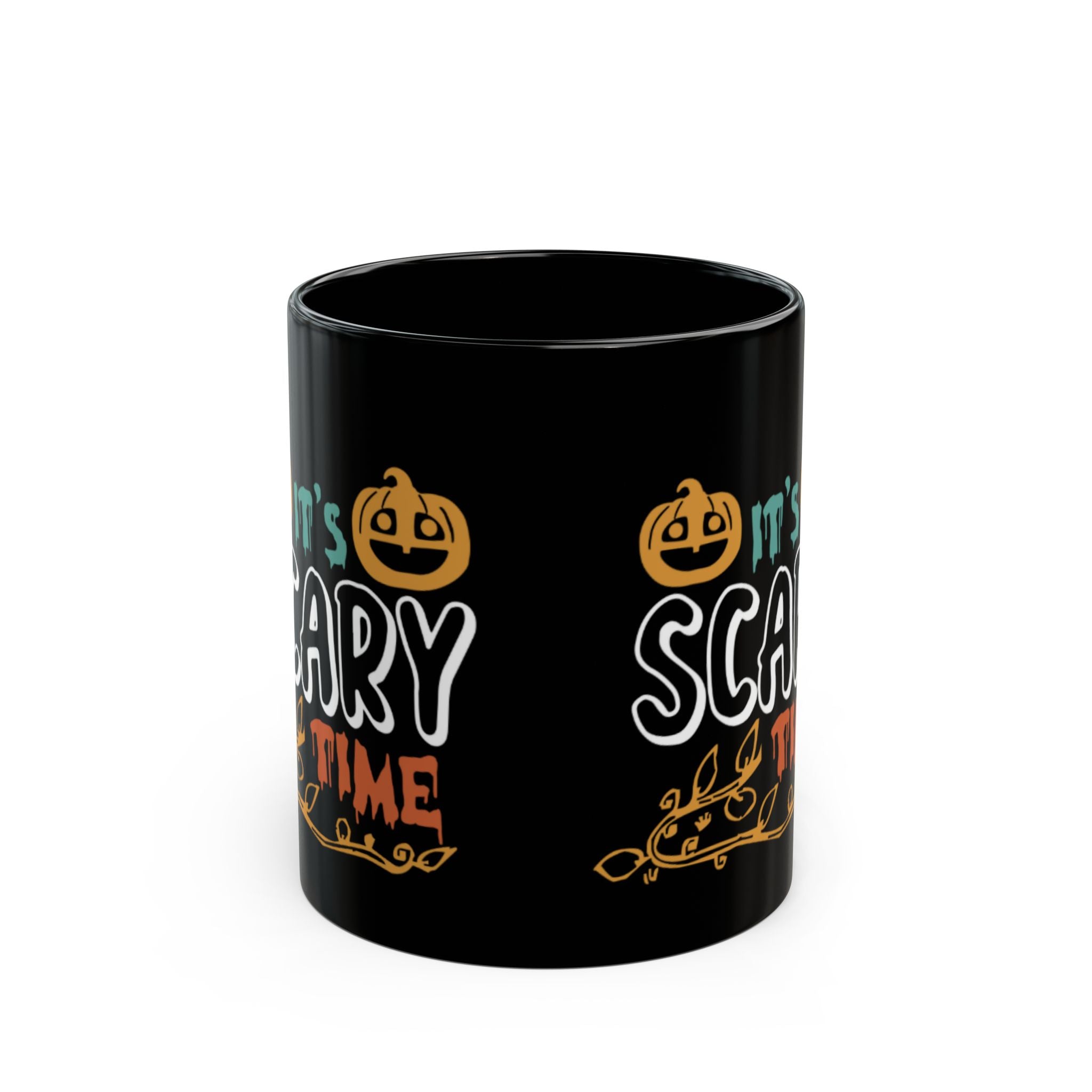 It’s Scary Time Halloween Mug | Funny Pumpkin Coffee Cup for Spooky Season