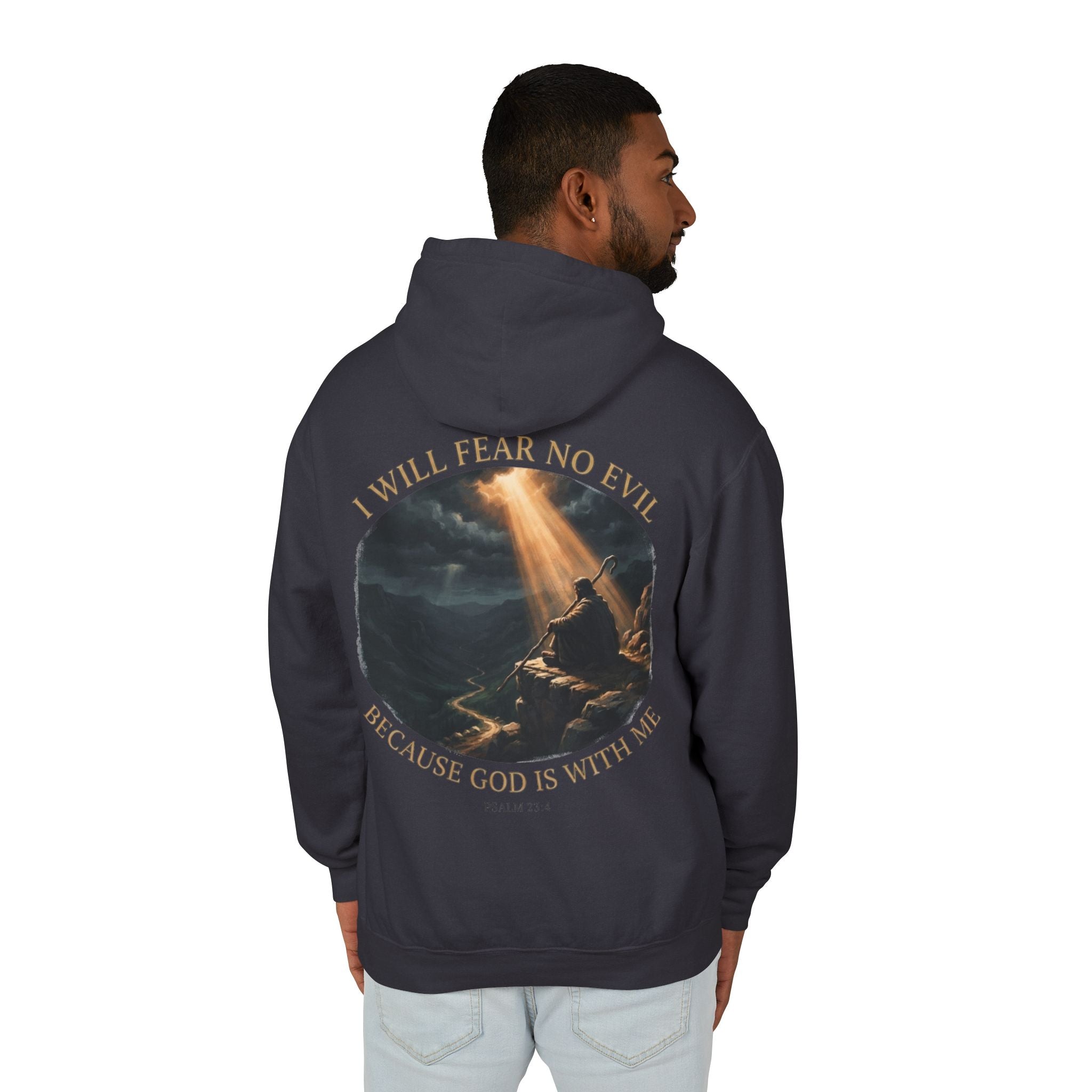 I Will Fear No Evil — Psalm 23:4 | Bold Faith Hoodie | Zero FG