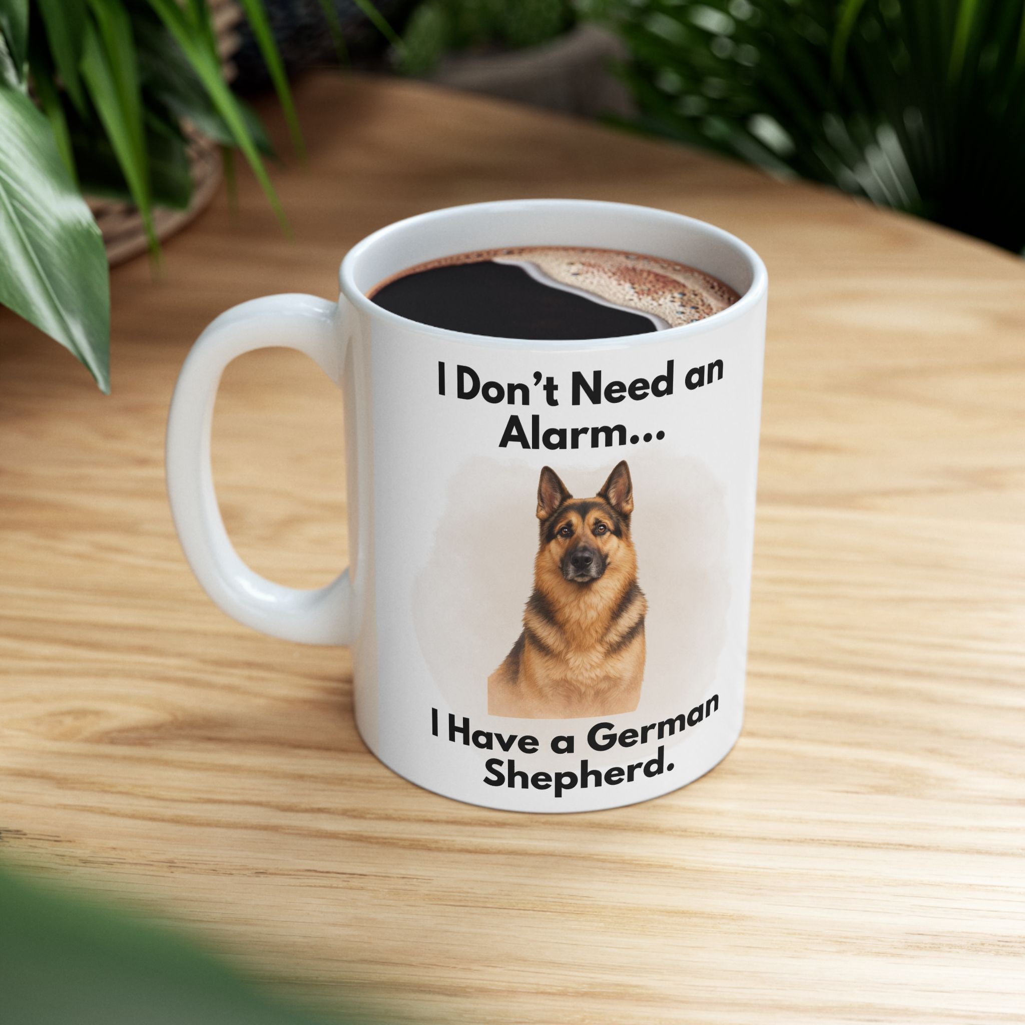 German Shepherd "Natural Alarm" - Premium Ceramic Mug