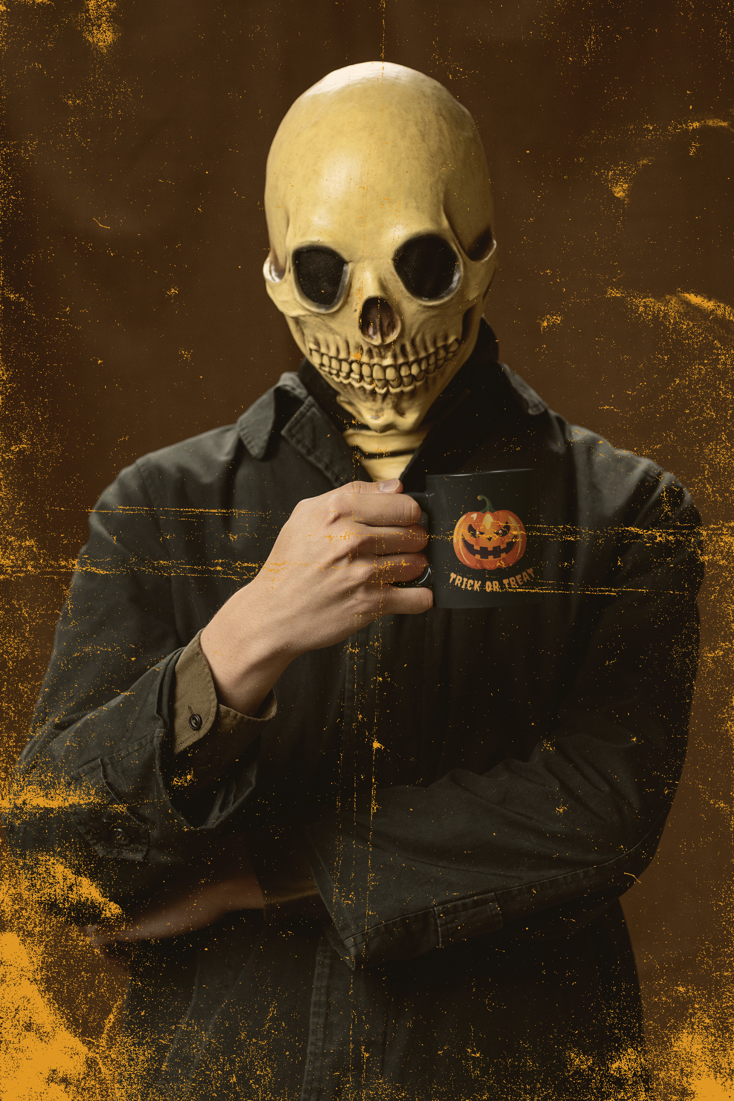 🎃 Trick or Treat Halloween Mug – Spooky Pumpkin Design