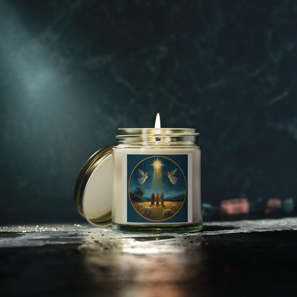 Holiday Scented Candle — Nativity Star Design (4oz & 9oz)
