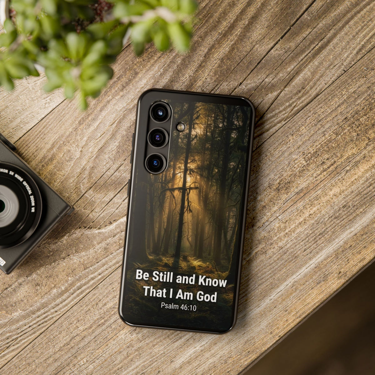 Bible Verse Phone Case — "Be Still and Know That I Am God" (Psalm 46:10)