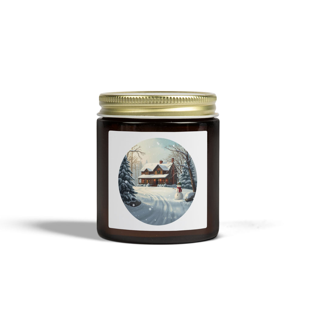 Winter Snow House Candle — Holiday Jar (4oz / 9oz)