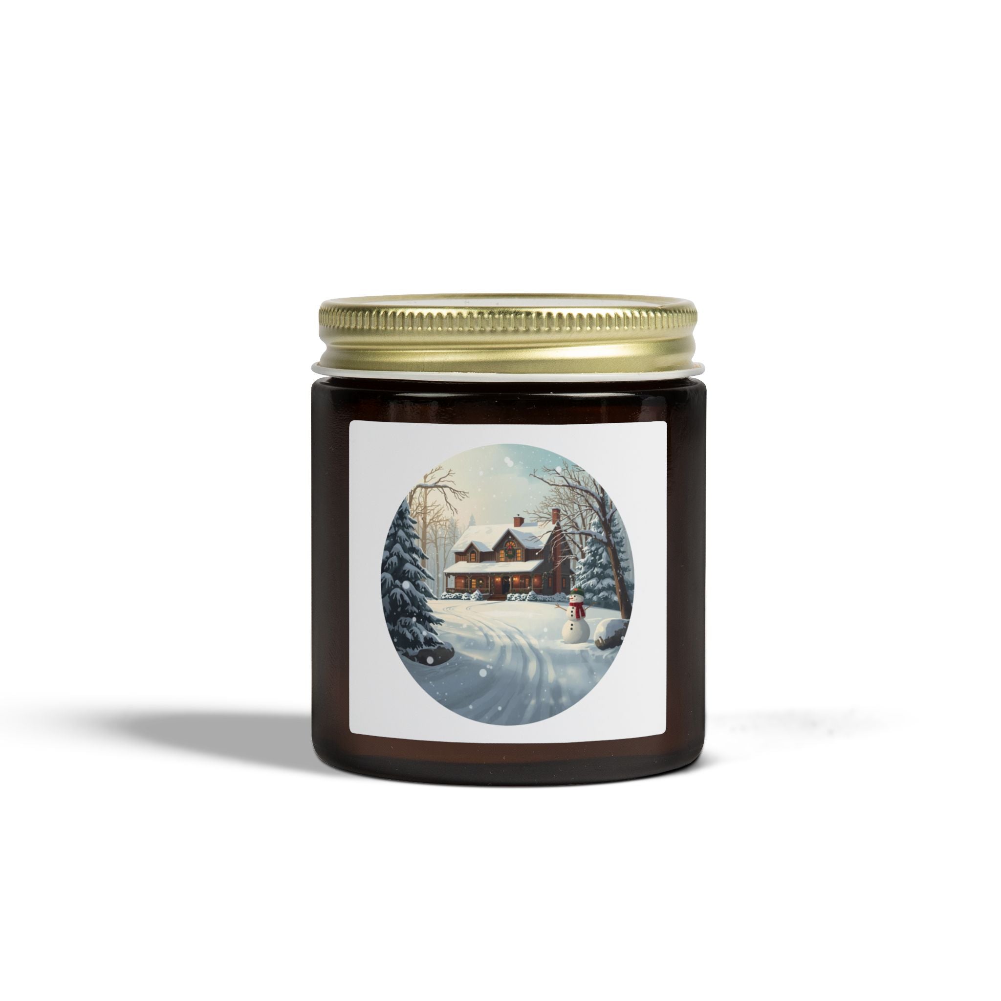 Winter Snow House Candle — Holiday Jar (4oz / 9oz)