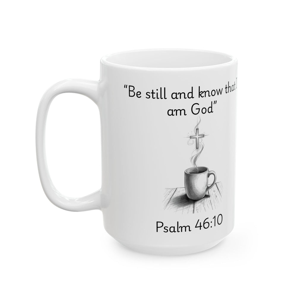 Be Still and Know – Christian Coffee Mug (Psalm 46:10)