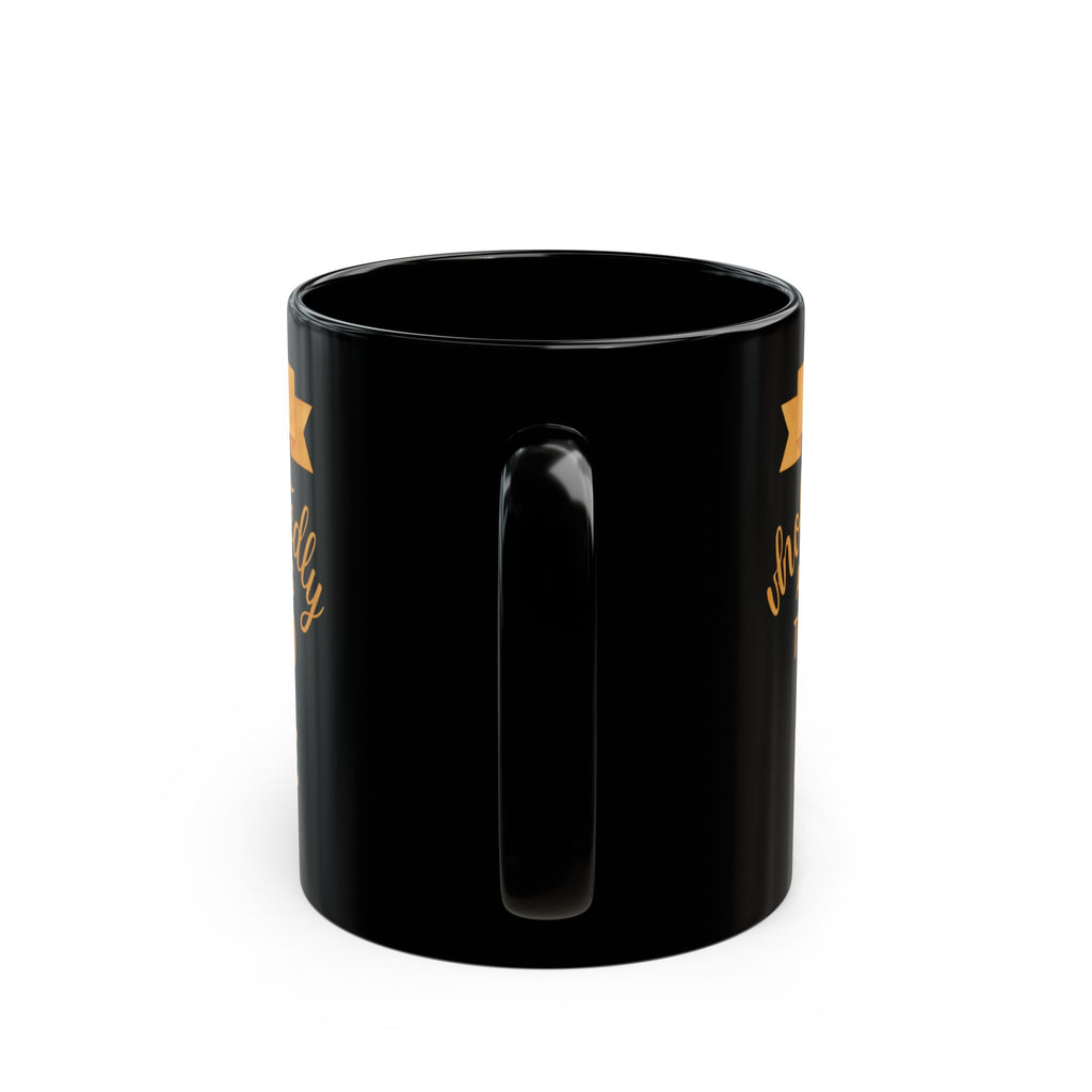 Serve Wholeheartedly" Premium Black Mug — Ephesians 6:7
