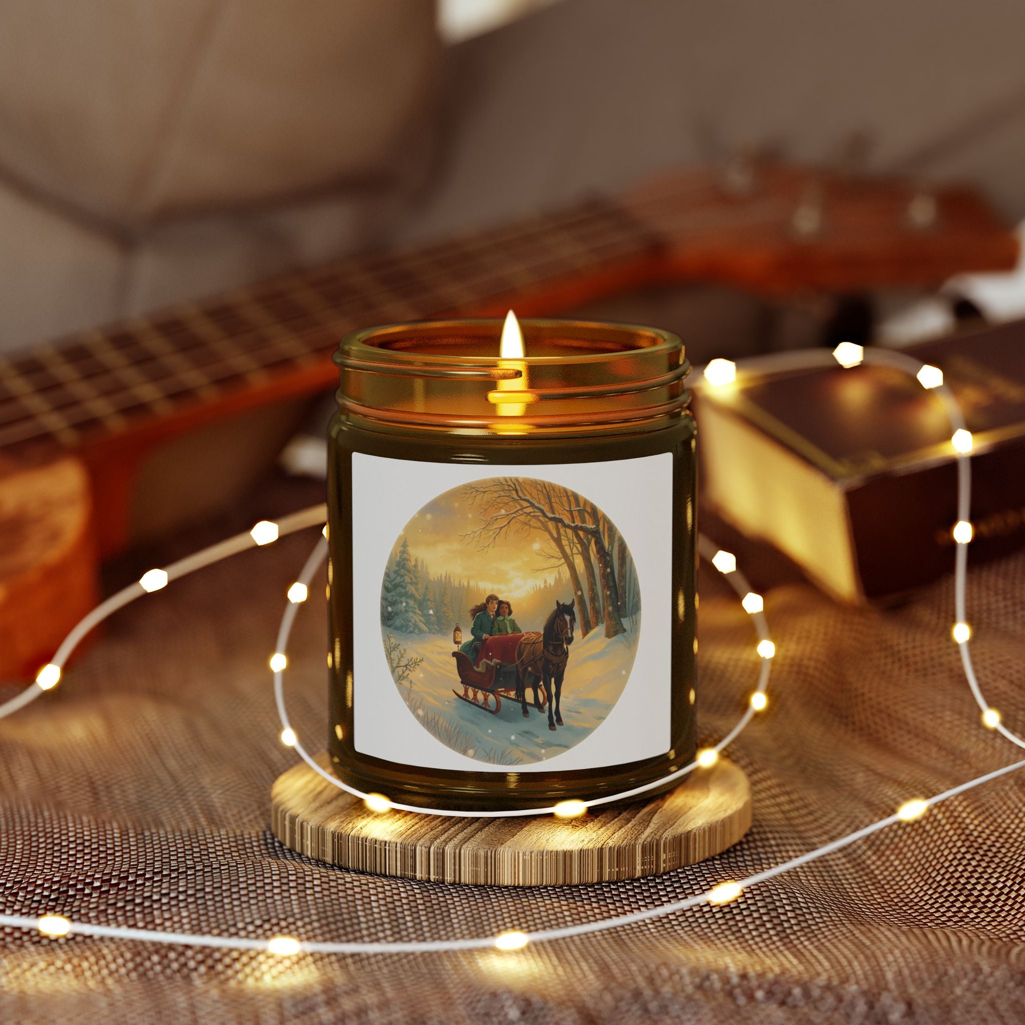 Winter Sleigh Candle – Holiday Jar (4oz / 9oz)