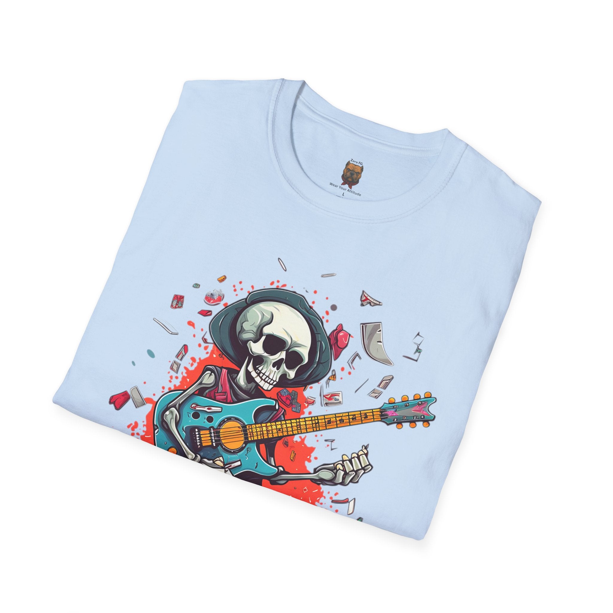 Skull Guitarist Tee | Unisex Rock & Roll Graphic T-Shirt