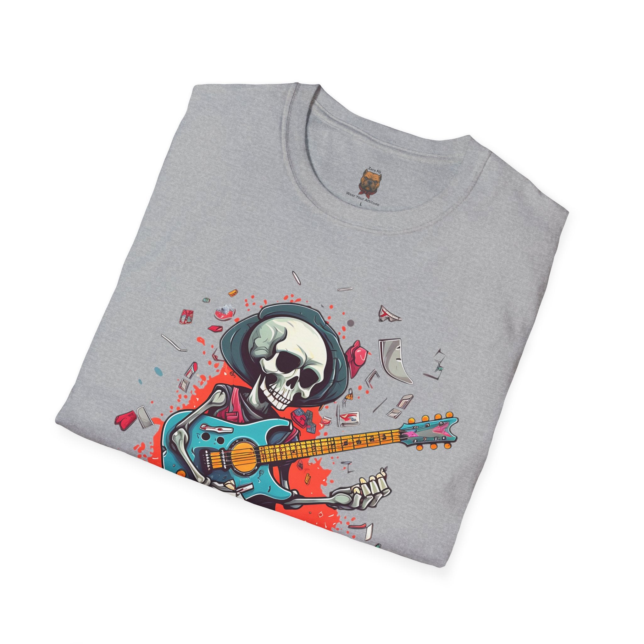 Skull Guitarist Tee | Unisex Rock & Roll Graphic T-Shirt