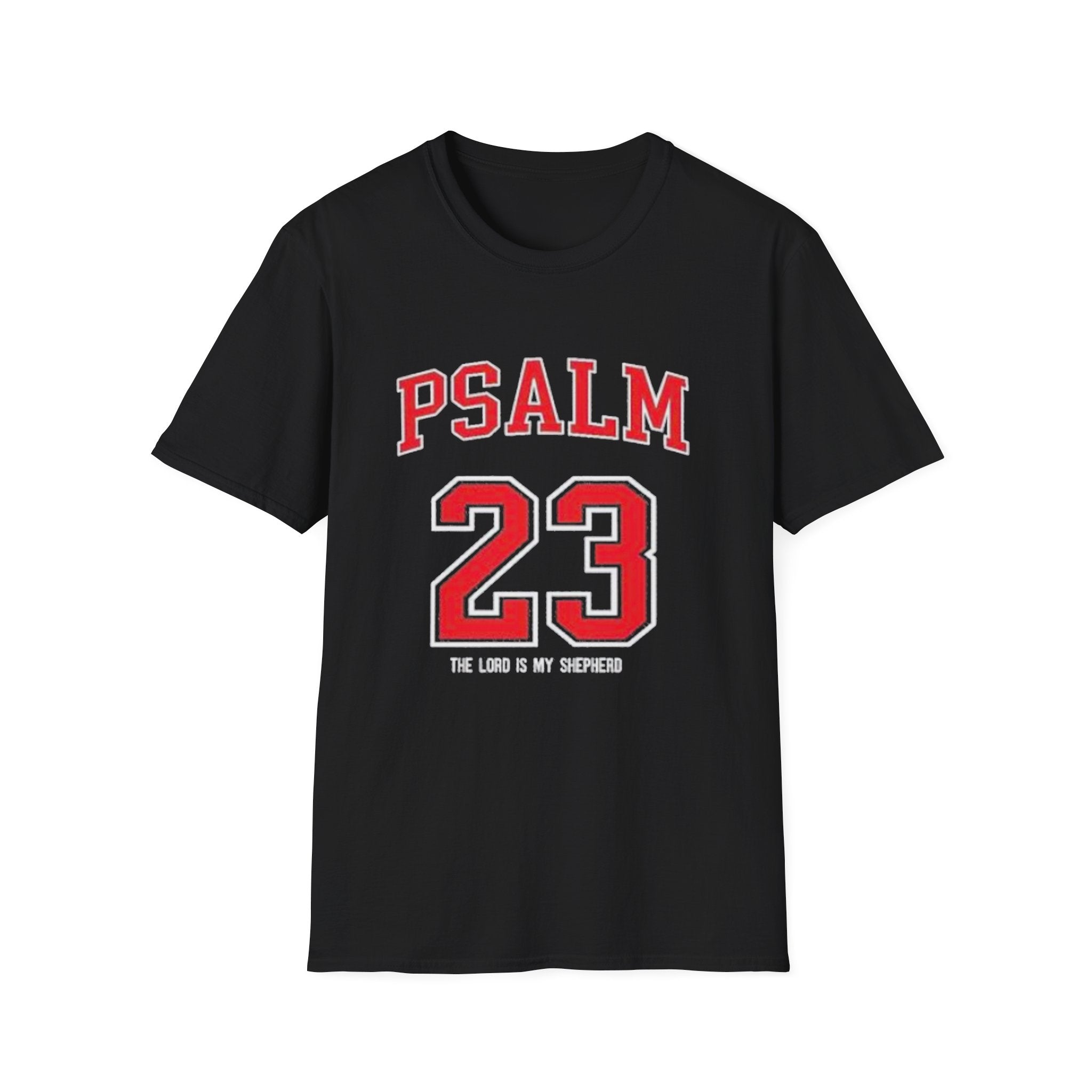 Psalm 23 Tee — "The Lord Is My Shepherd" Christian Sports Jersey T-Shirt