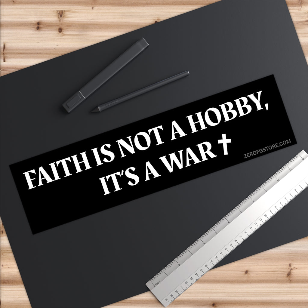 Zero FG — Defiant Christianity Weatherproof Vinyl Sticker (Black)