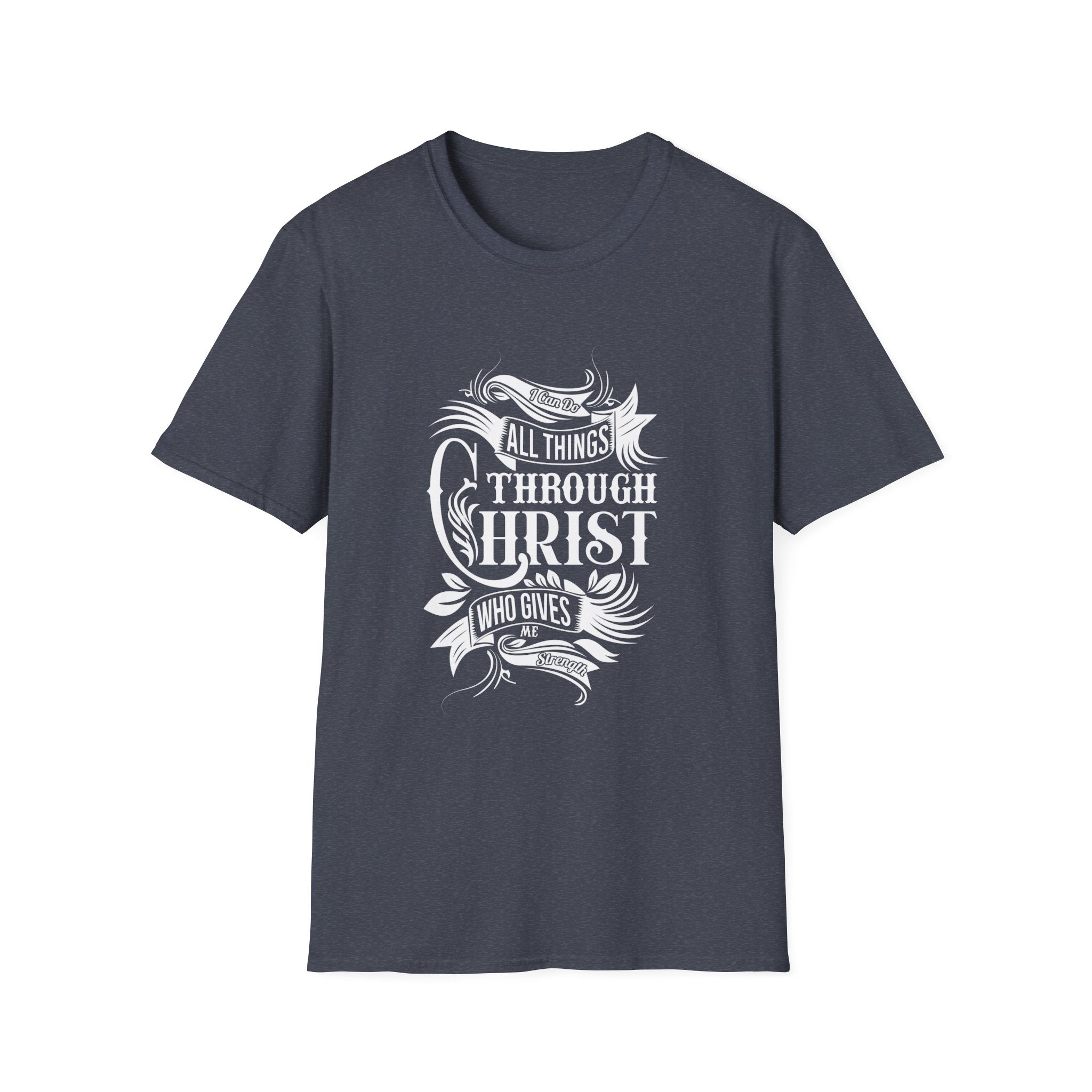All Things Through Christ Tee — Philippians 4:13