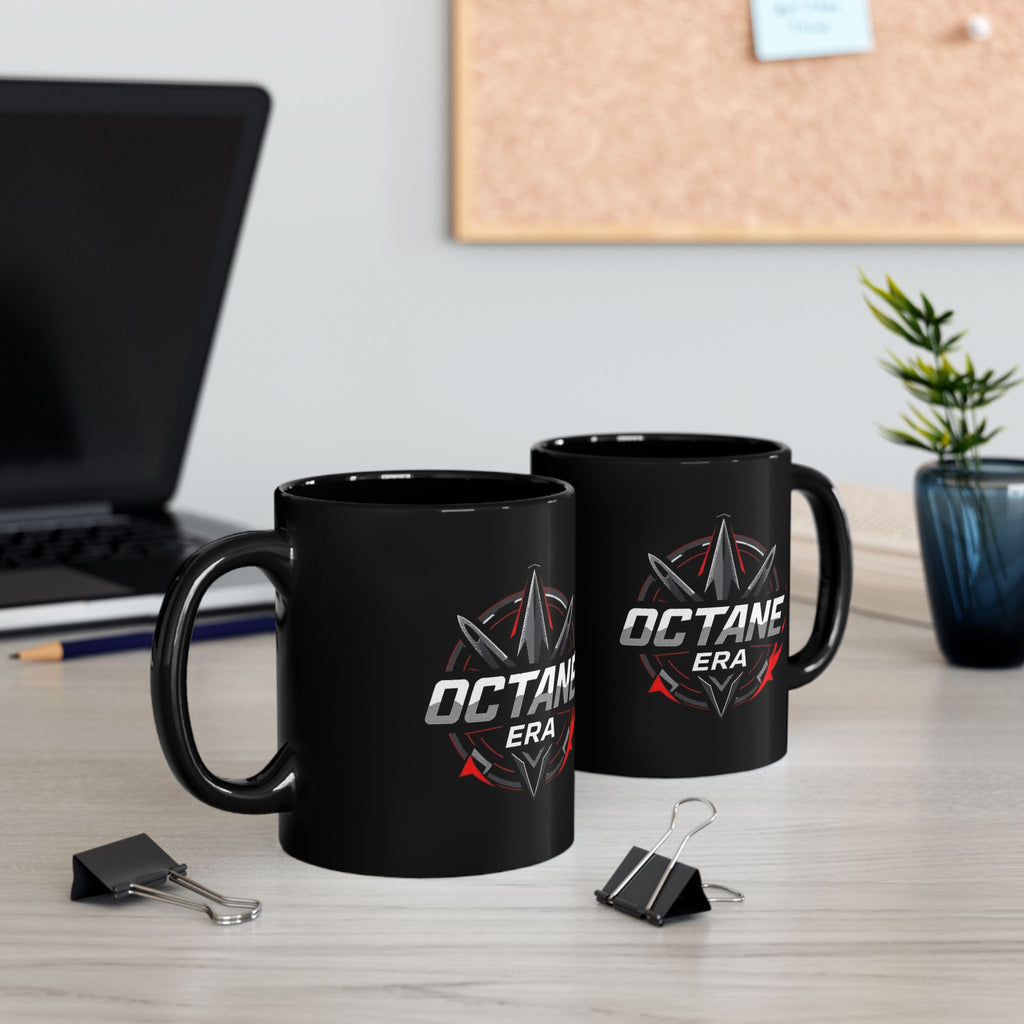 Octane Era Black Mug - Cool Gamer Gift for Coffee Lovers, Perfect for Birthdays, Holidays, Home Office, and Daily Use