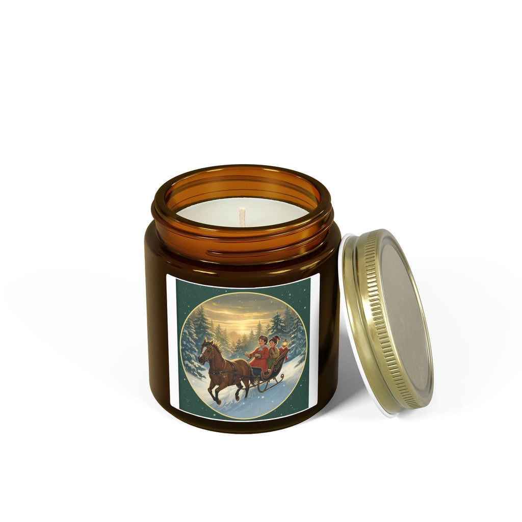 Winter Sleigh Candle – Cozy Holiday Jar (4oz/9oz)