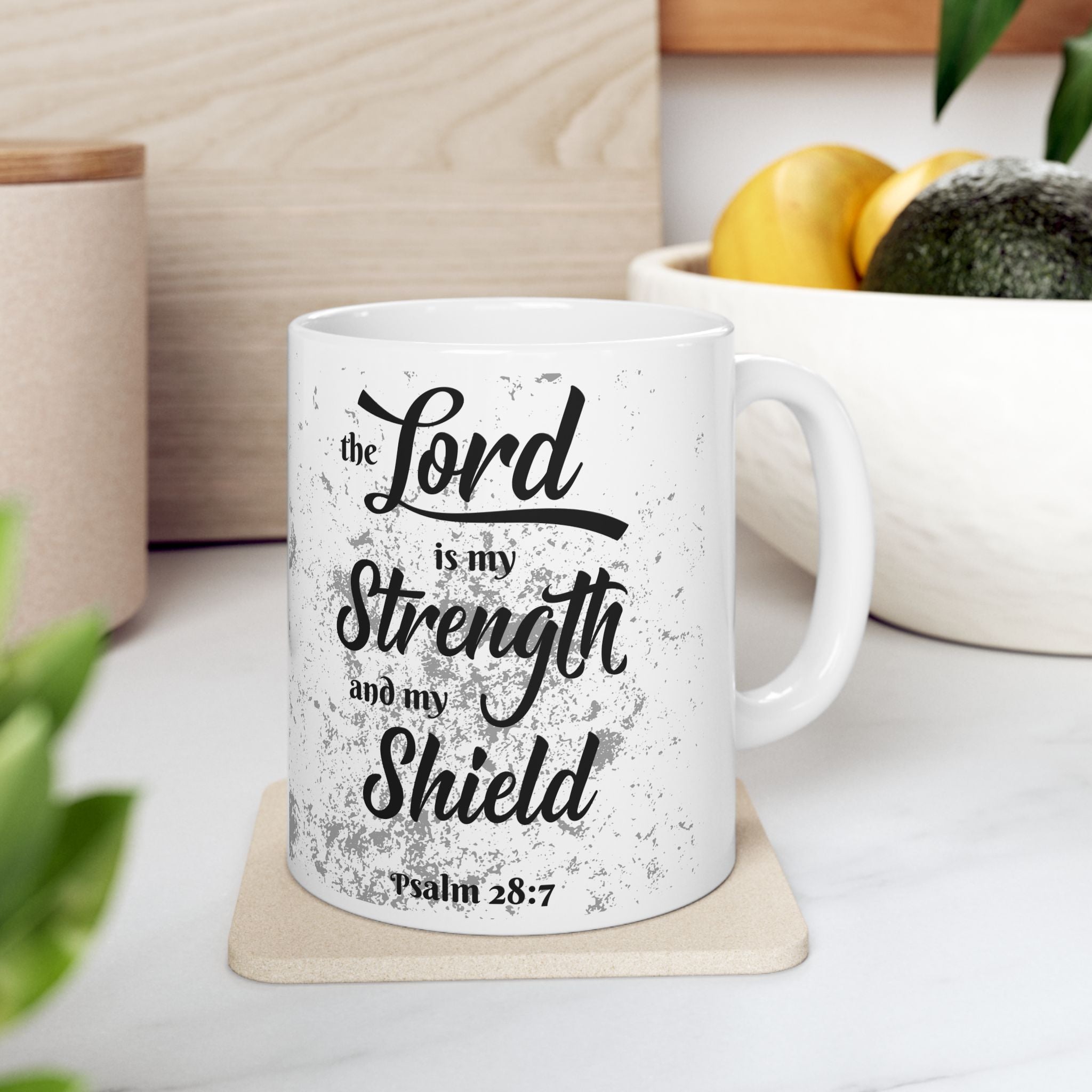 My Strength and My Shield | Premium 15oz White Coffee Mug