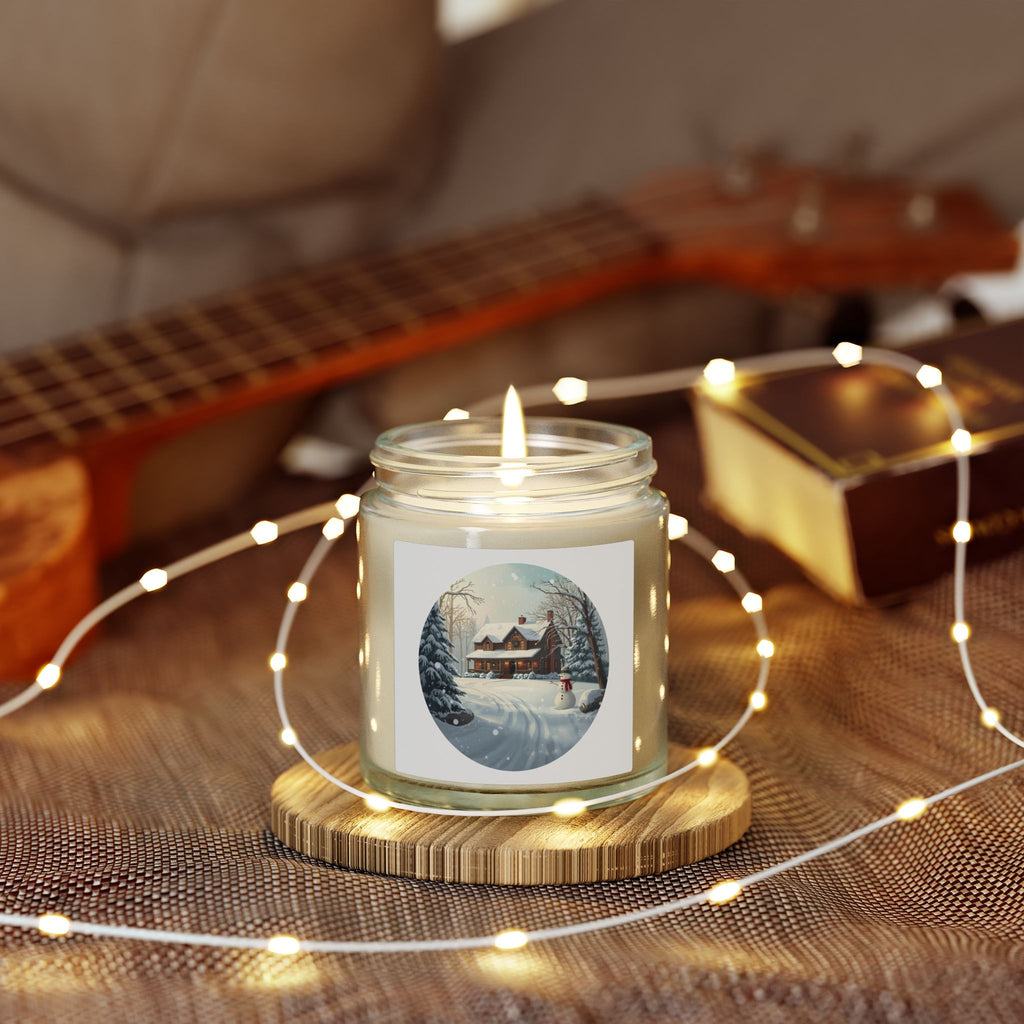 Winter Snow House Candle — Holiday Jar (4oz / 9oz)