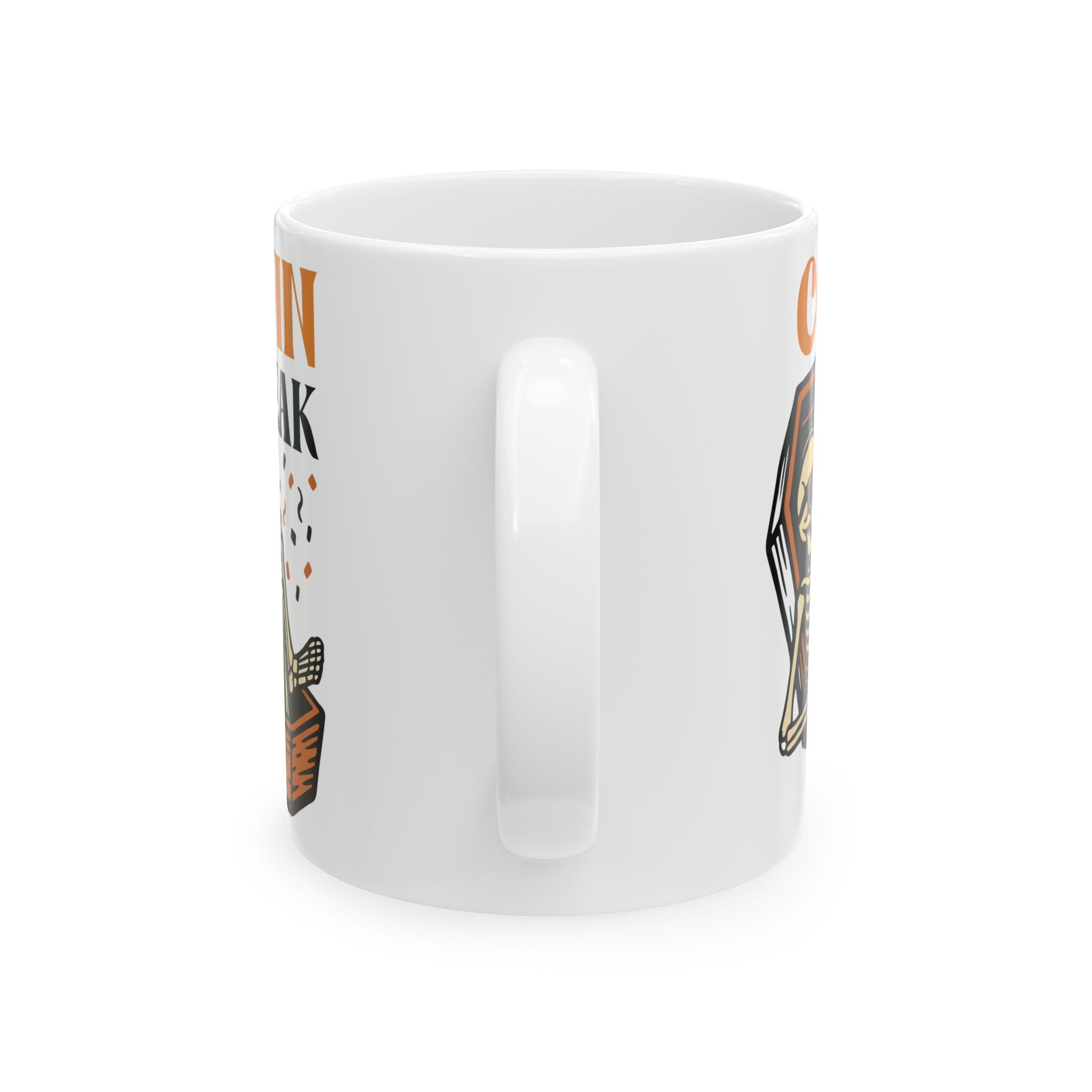 Spooky Skeleton Coffee Mug - Coffin Break Design