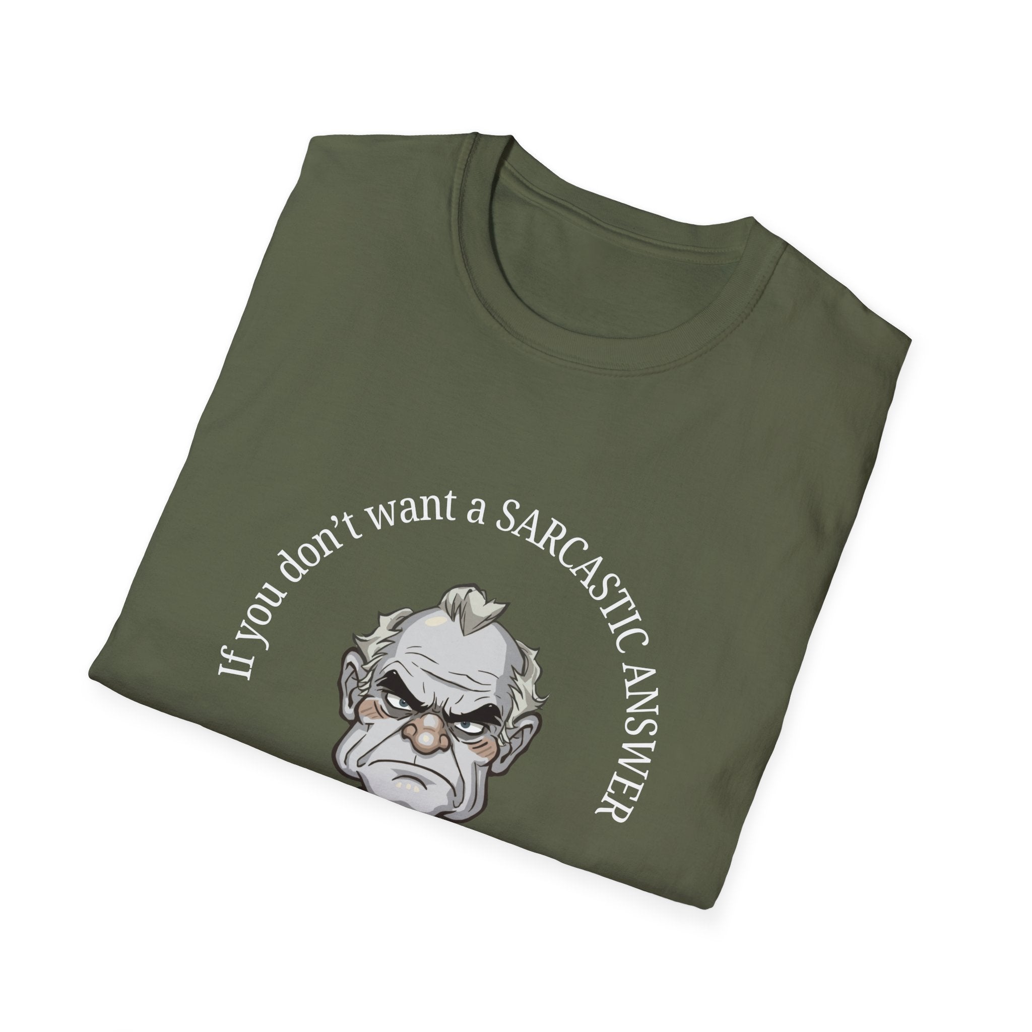 Sarcastic Answer Tee (Dark)