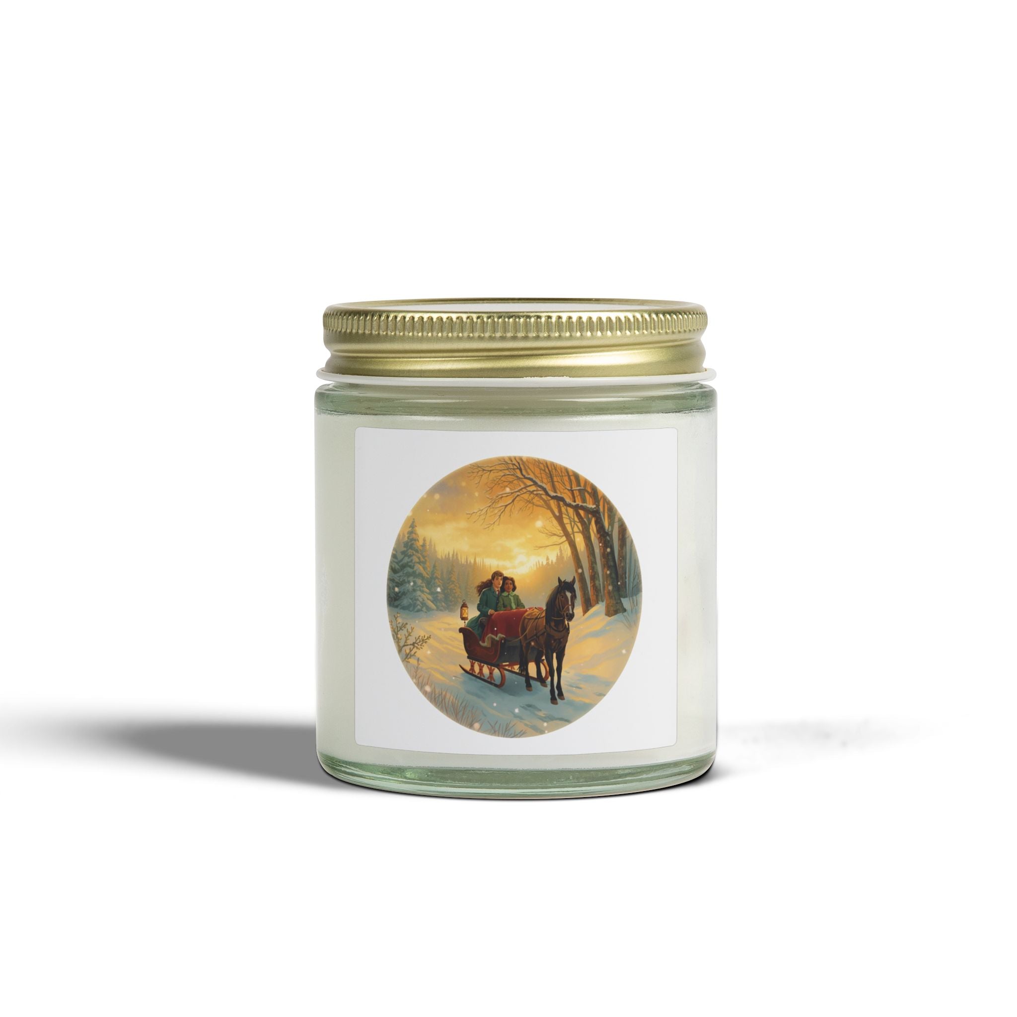 Winter Sleigh Candle – Holiday Jar (4oz / 9oz)