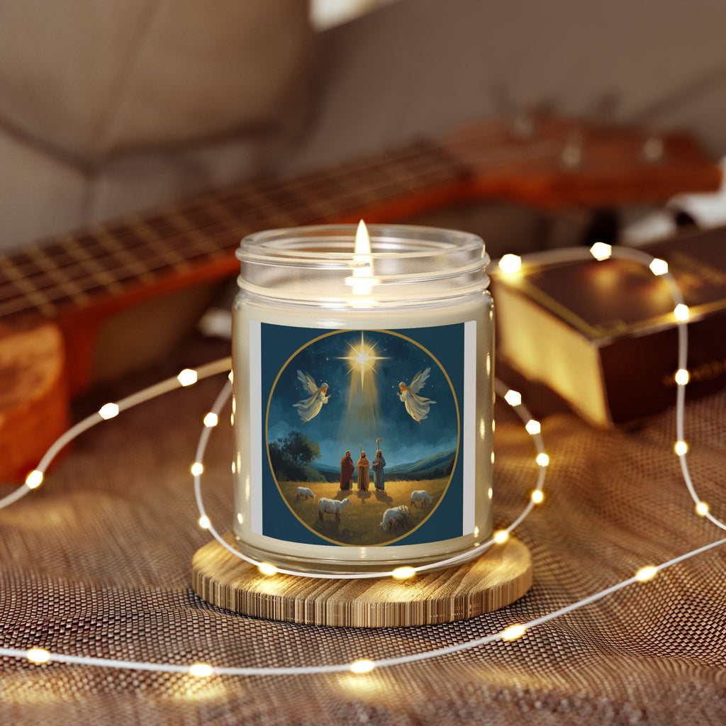 Holiday Scented Candle — Nativity Star Design (4oz & 9oz)