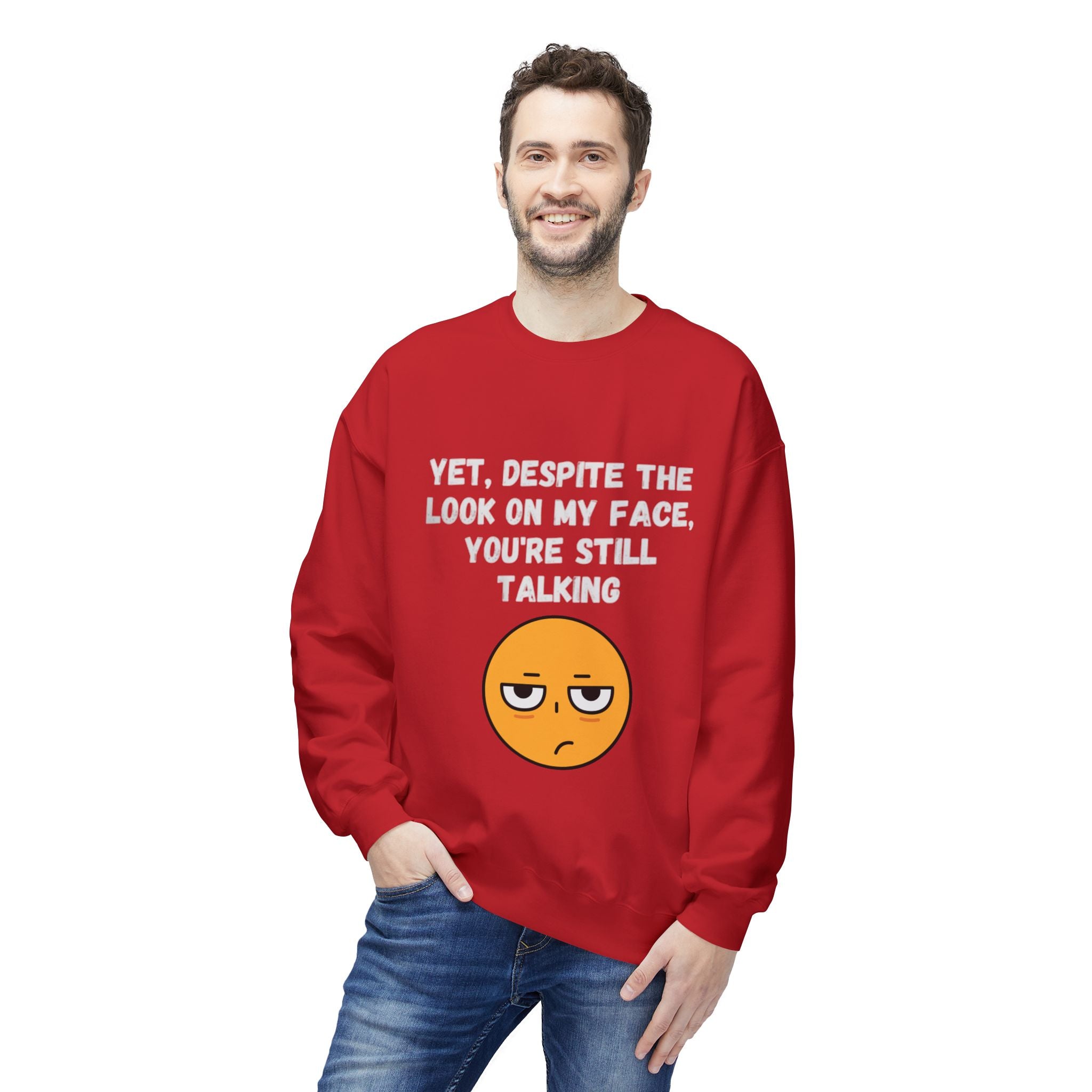 😒 Still Talking Emoji Sweatshirt – Sarcastic Unisex Crewneck