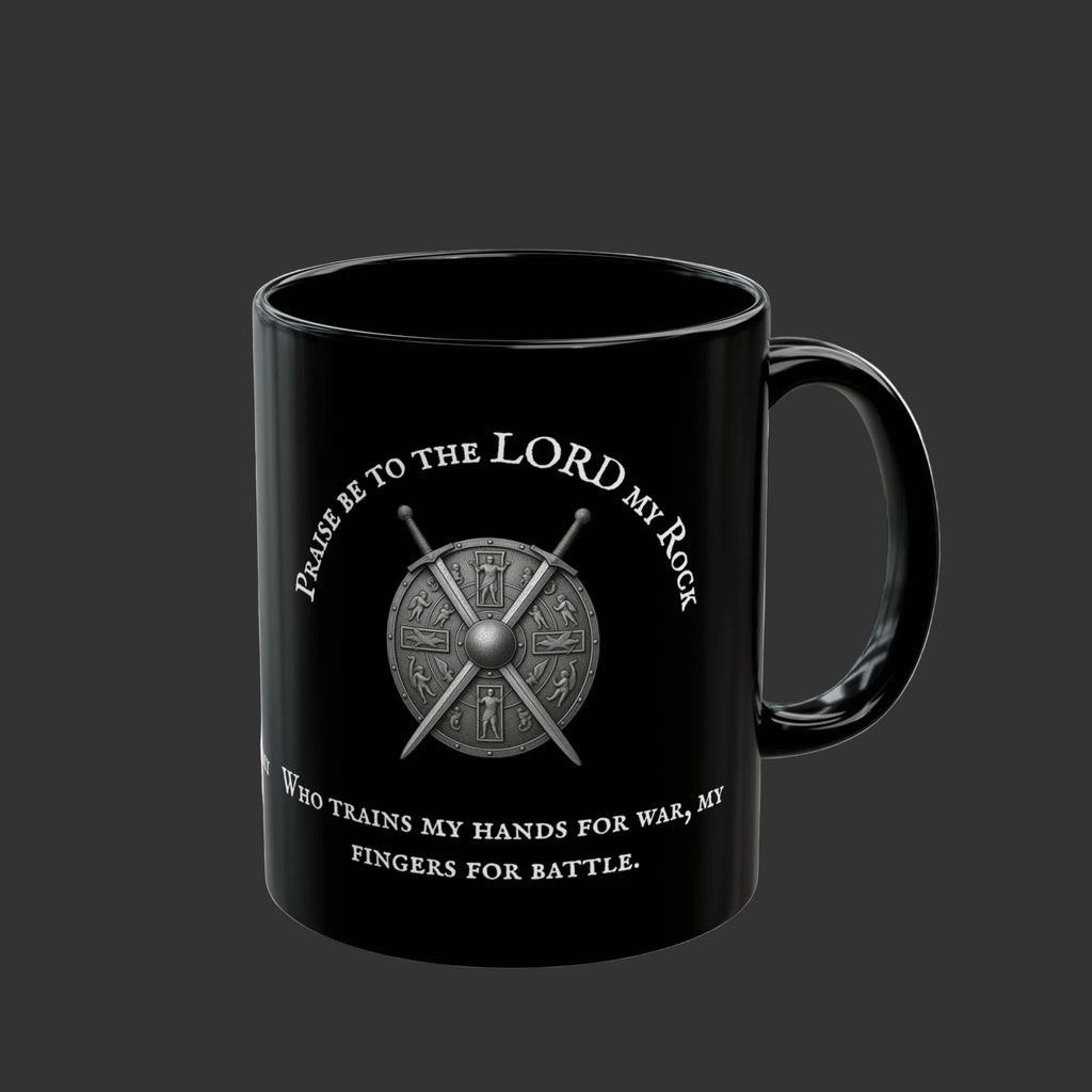 Psalm 144:1 — "Praise Be to the Lord My Rock" 11/15oz mug