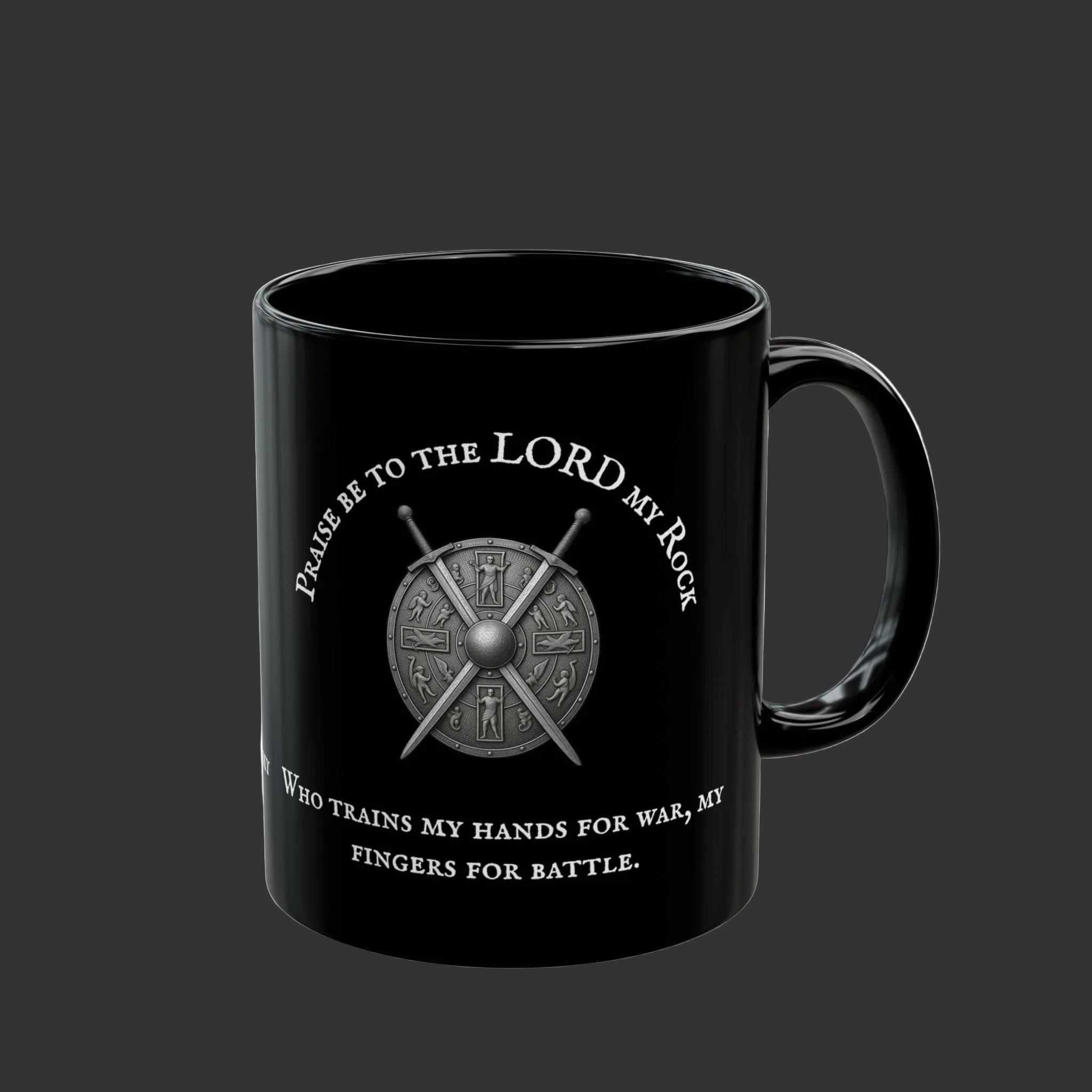 Psalm 144:1 — "Praise Be to the Lord My Rock" 11/15oz mug
