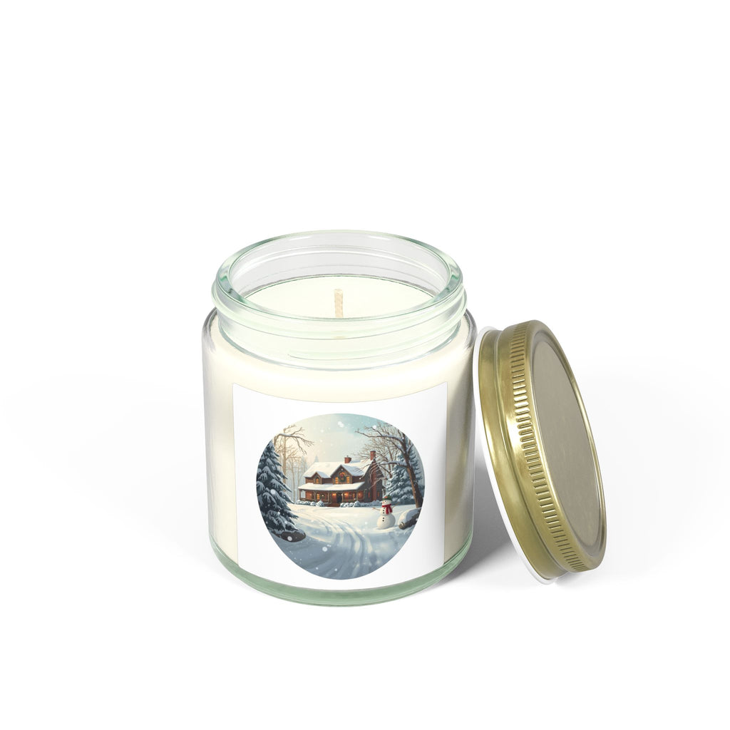 Winter Snow House Candle — Holiday Jar (4oz / 9oz)