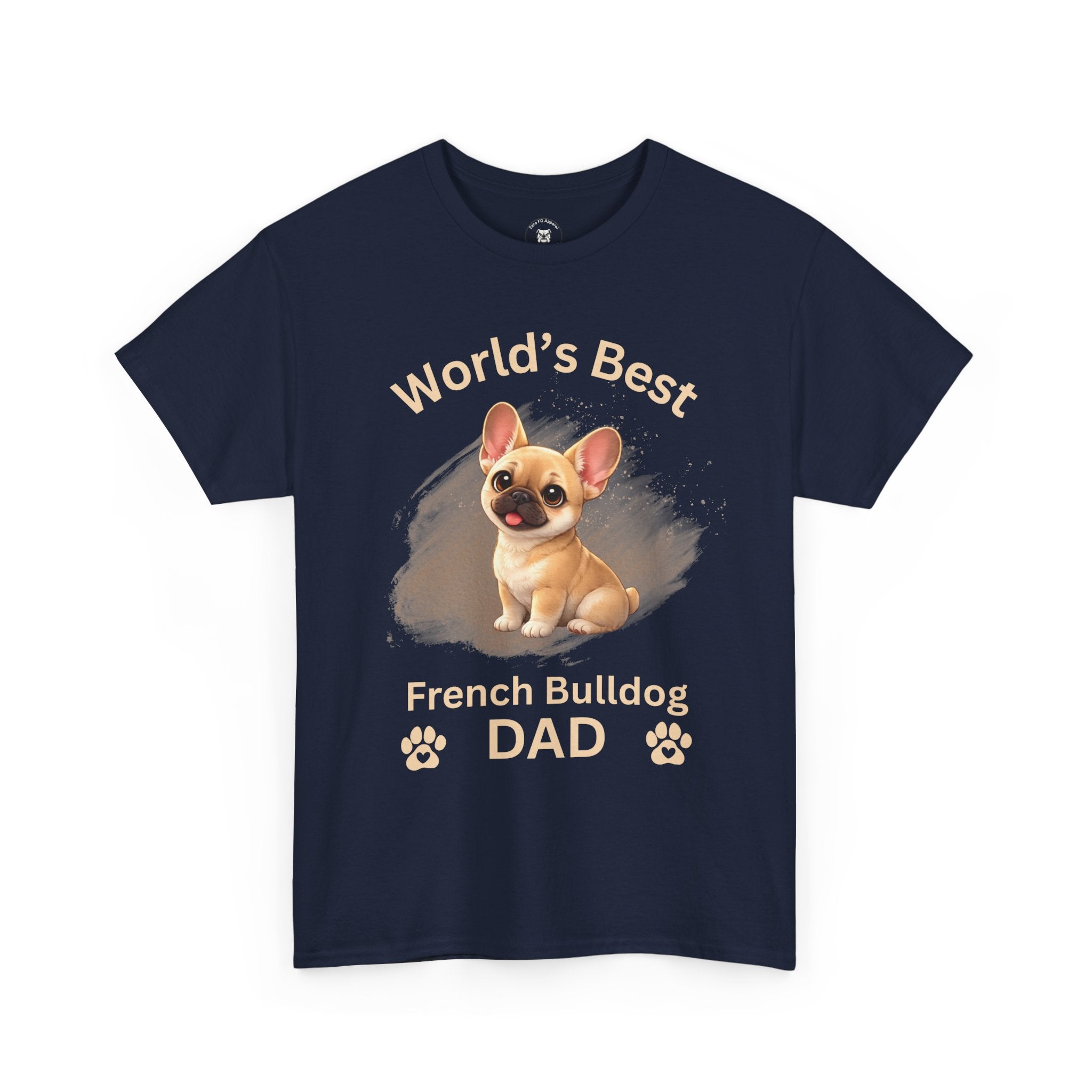 World's Best French Bulldog Dad - Premium Cotton T-Shirt