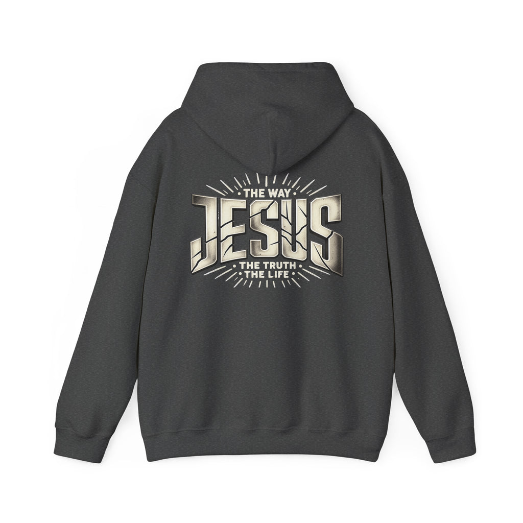 Jesus The Way The Truth The Life John 14:6 Christian hoodie, another view