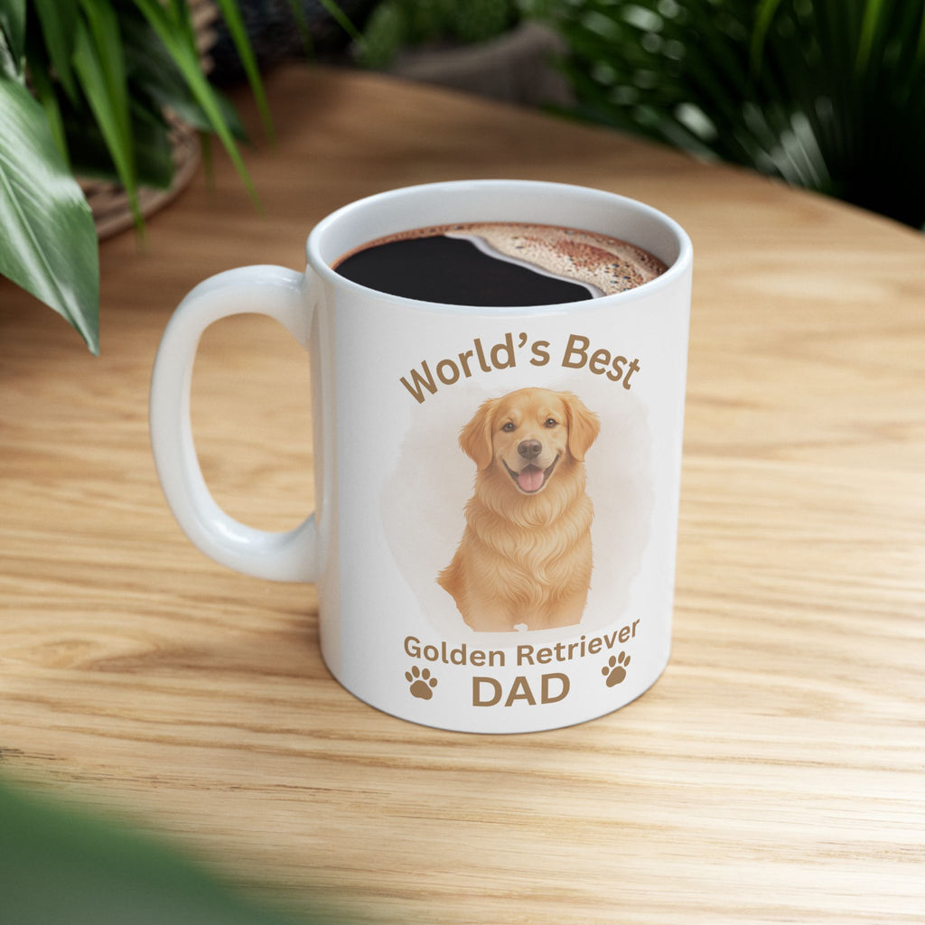 World’s Best Golden Retriever Dad - Premium Ceramic Mug