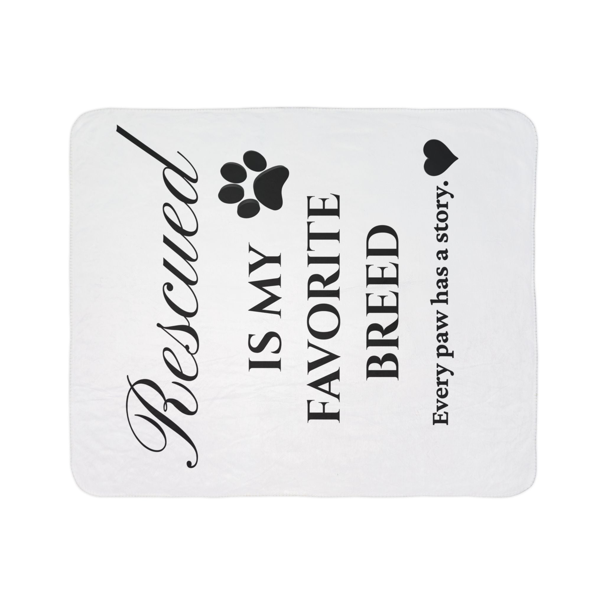 Rescued & Proud: Heavyweight Luxury Sherpa Blanket