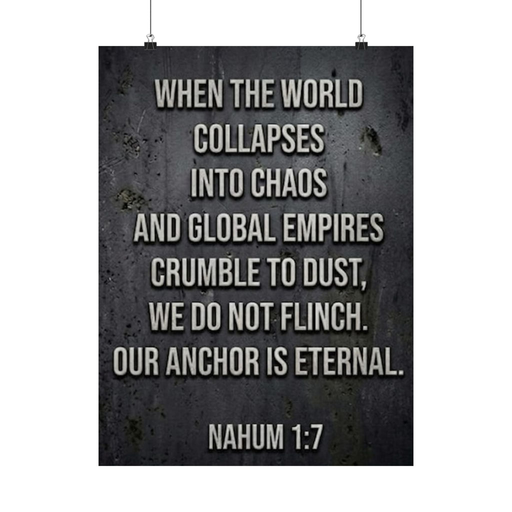 The Sovereign Stronghold – Defiant Christian Typography Poster