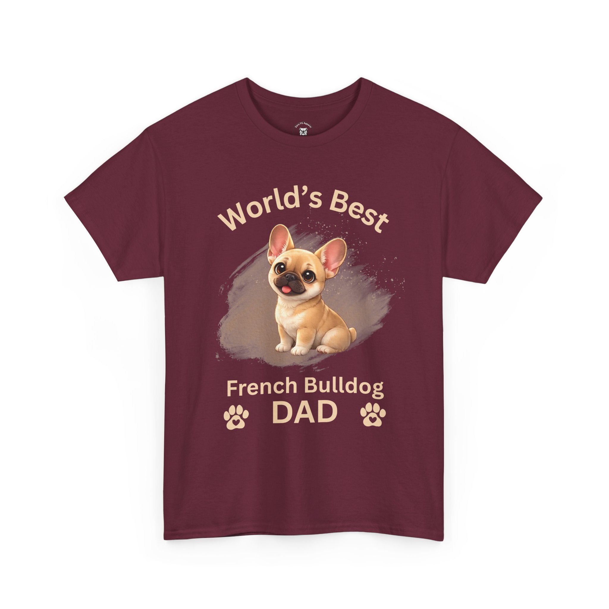 World's Best French Bulldog Dad - Premium Cotton T-Shirt