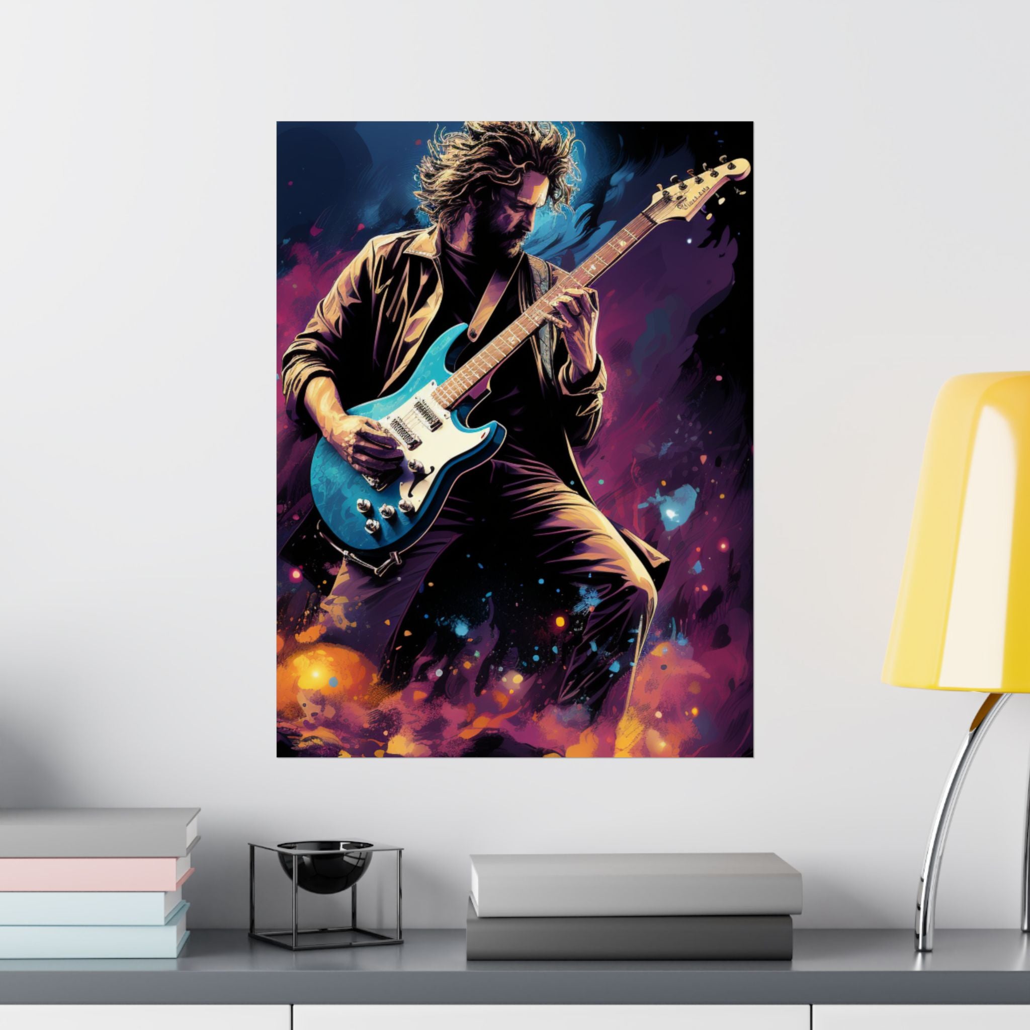 Midnight Riff – Electric Guitar Poster